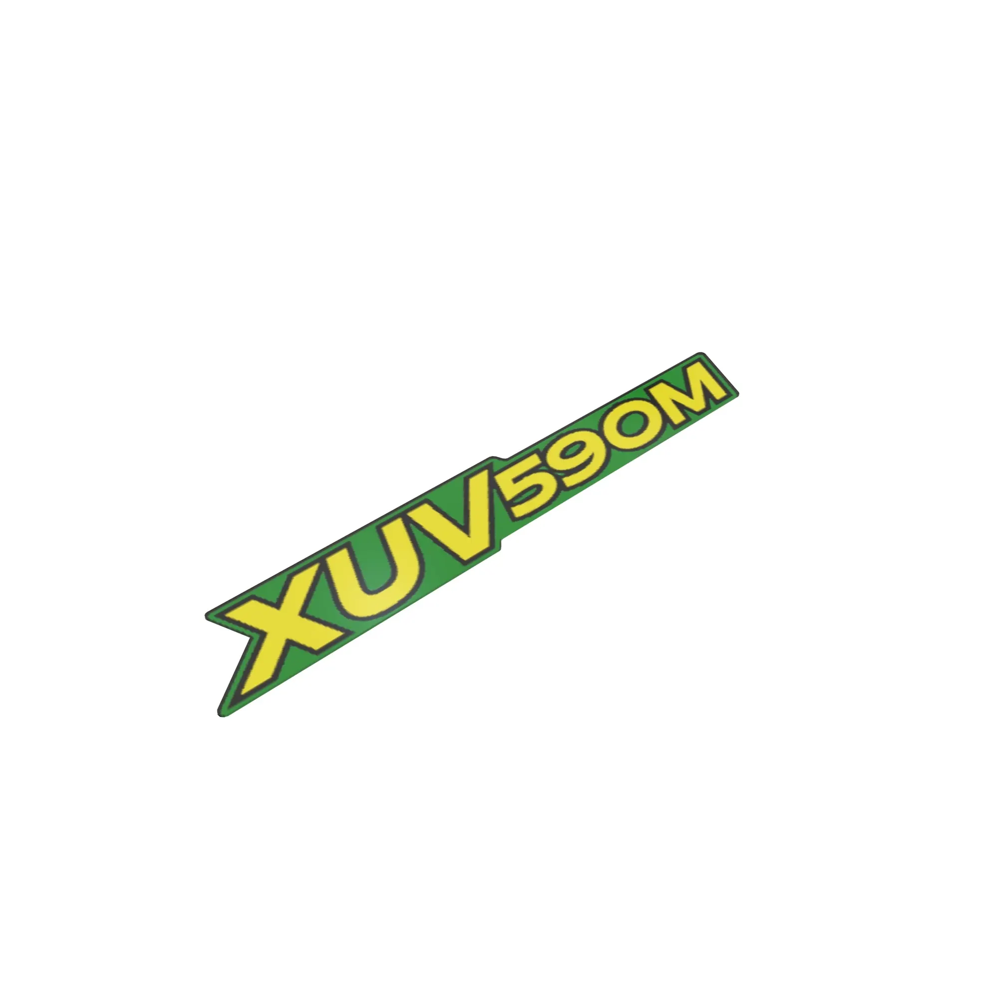 John Deere XUV 590M Model Label, Green and Yellow - UC27638