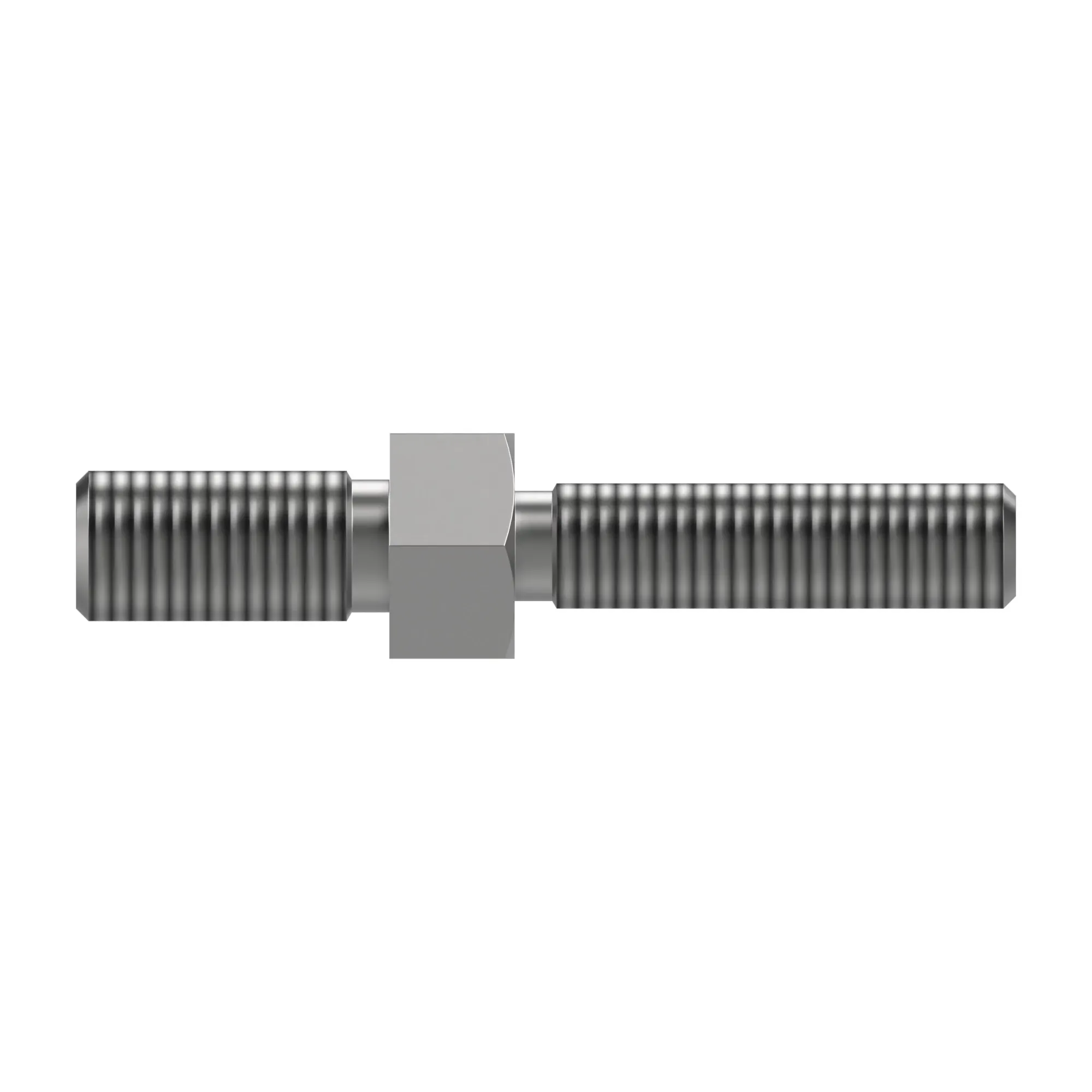 STUD, HEX, THREADED BOTH ENDS