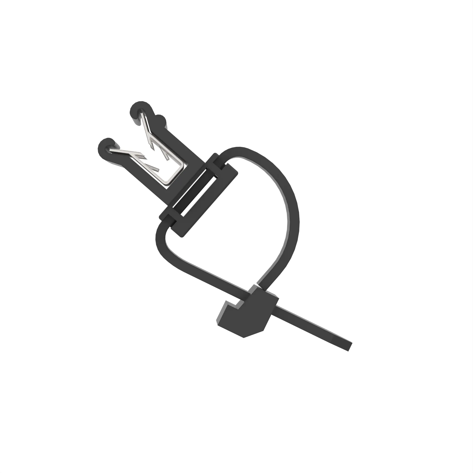 HELLERMANN CLIP PERP BLK PLSTC