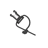 HELLERMANN CLIP PERP BLK PLSTC