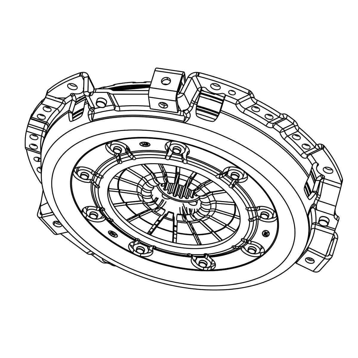 Clutch, Dry, Dia 240