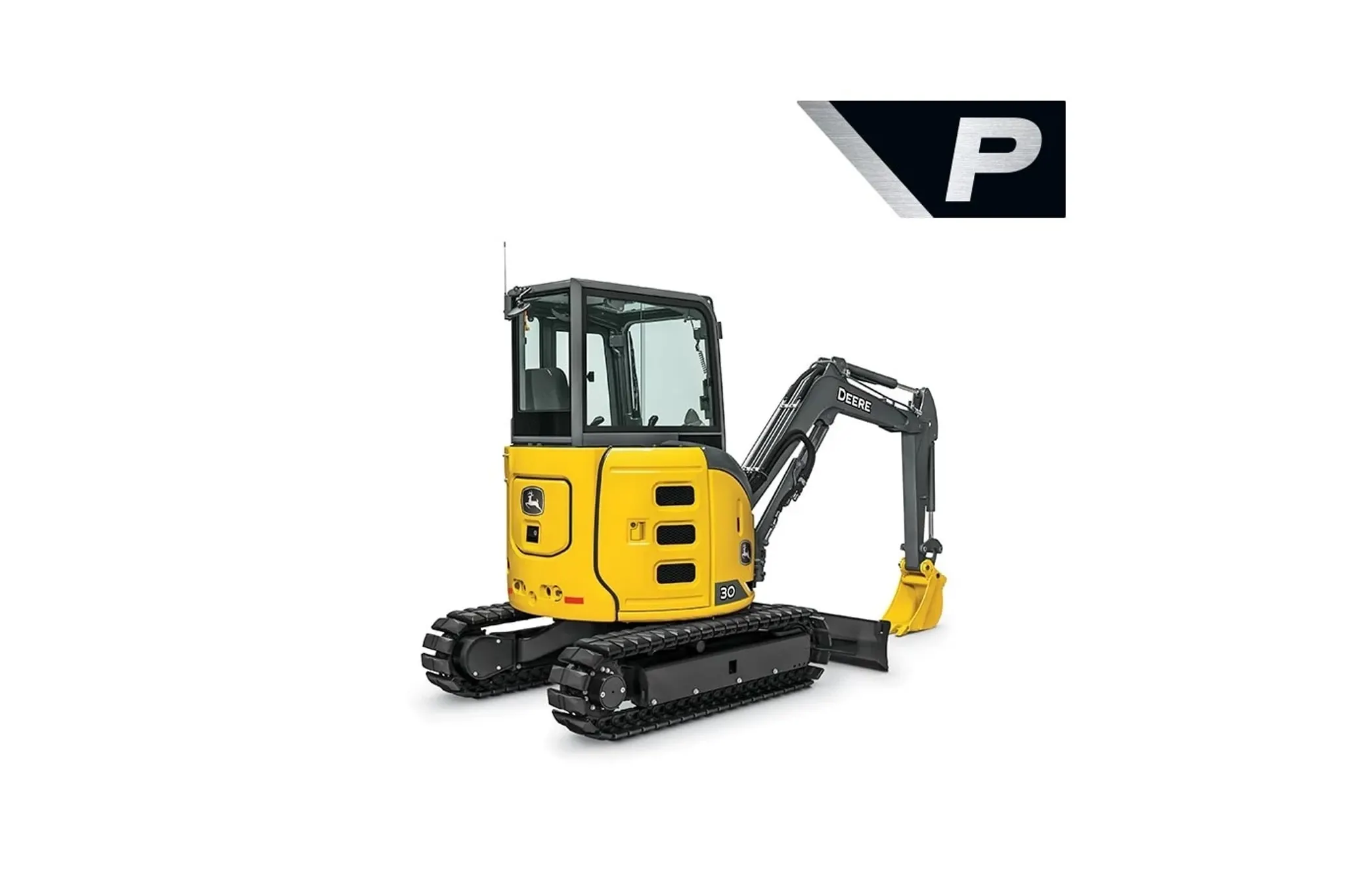 farmer operating a 30 P-Tier in a yard