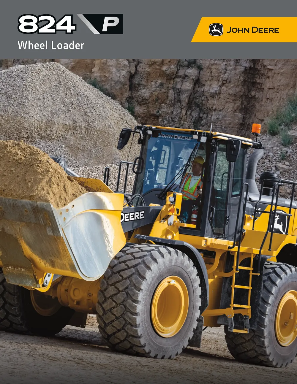824 P-Tier Large Wheel Loader Brochure cover
