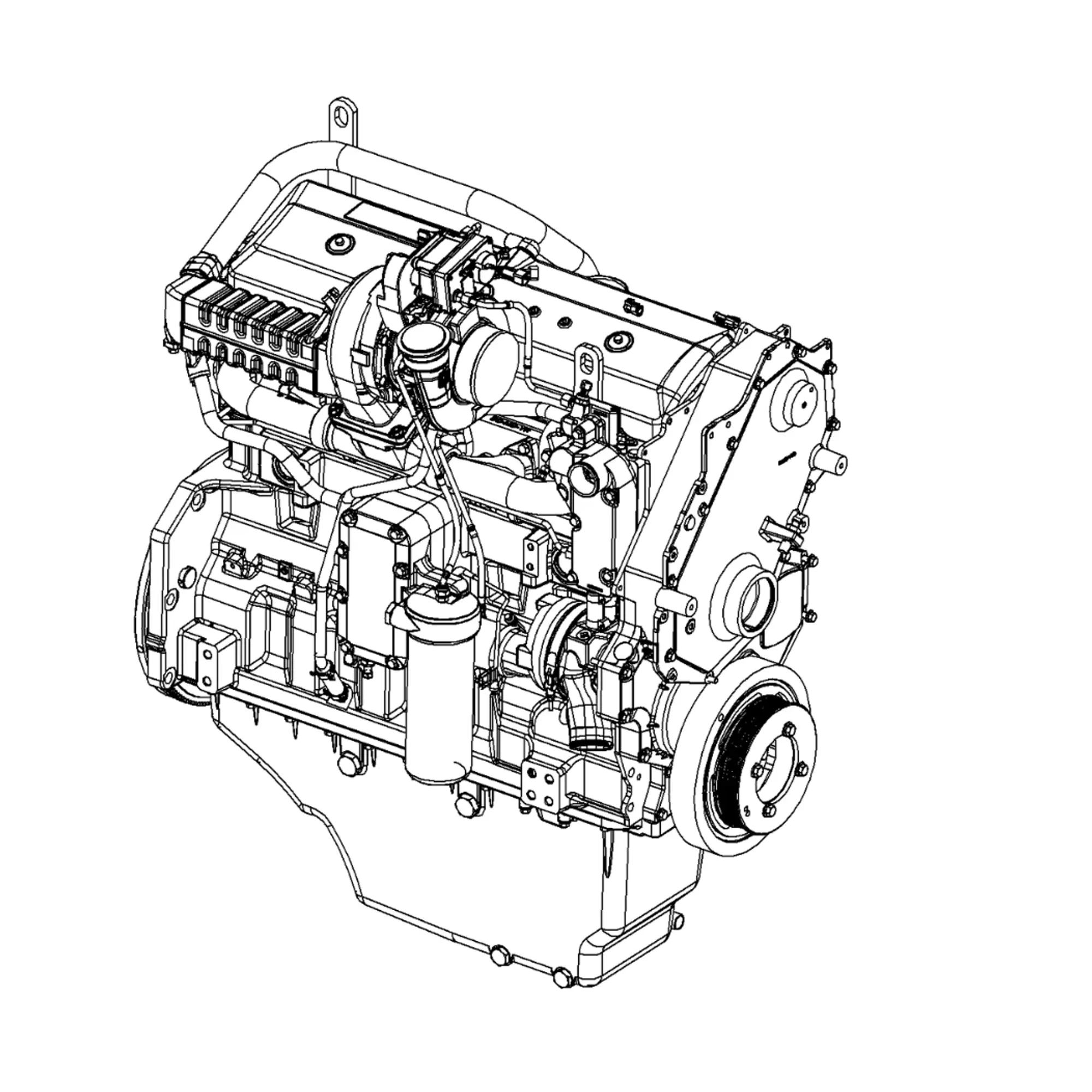 John Deere Reman REMAN Diesel Engine, 13.5 Liter, IT4 - RM100288