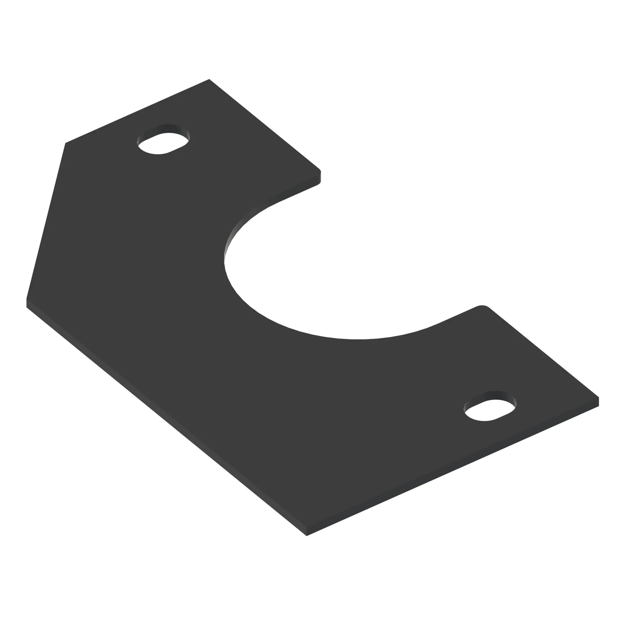 John Deere Front Grommet Gray Plate - T358004