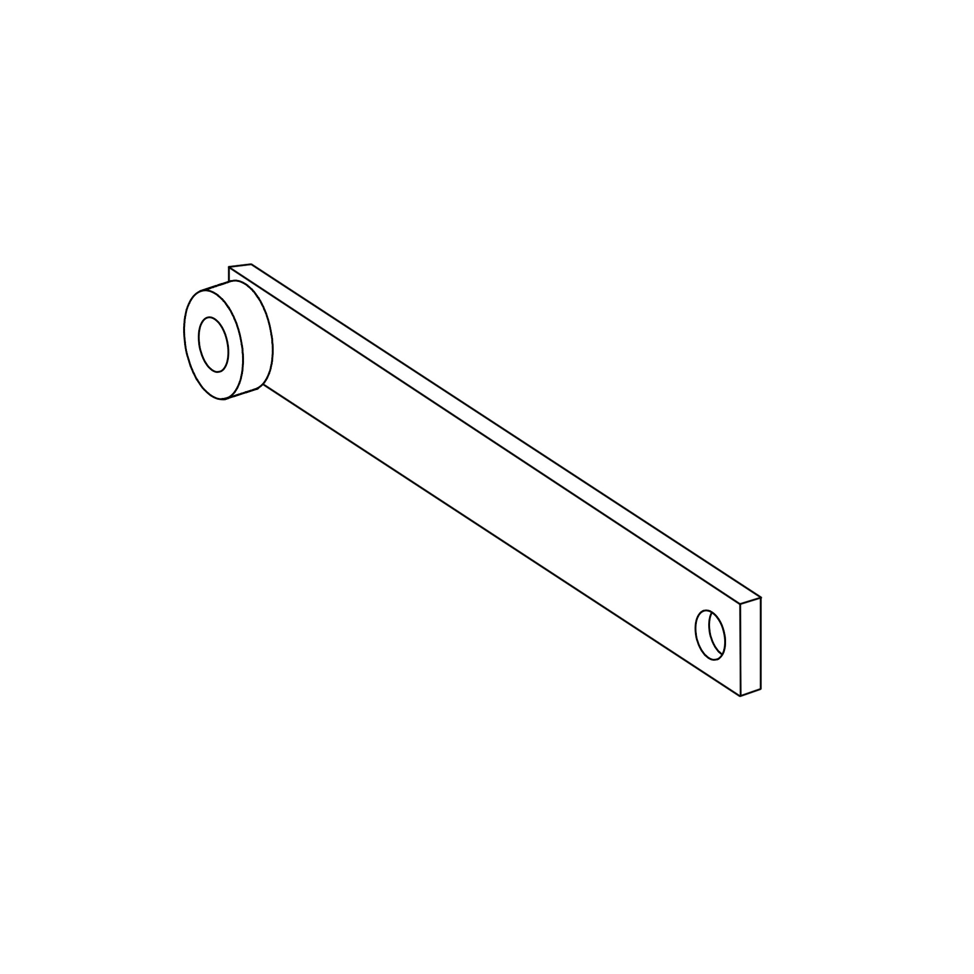 John Deere Feeder Drum Support Arm - AH116698