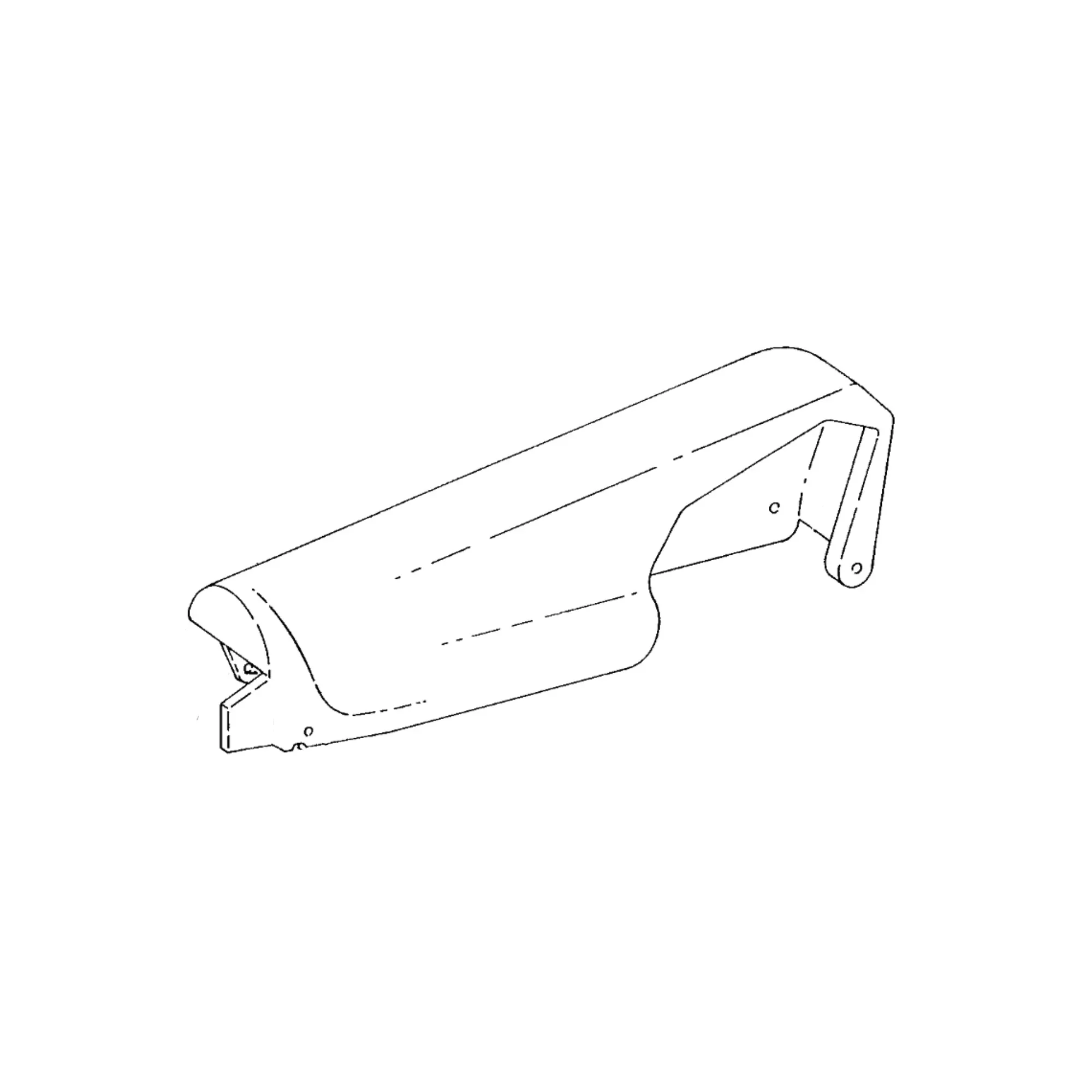 John Deere Outer Gatherer Fender, Left Side - AH160069