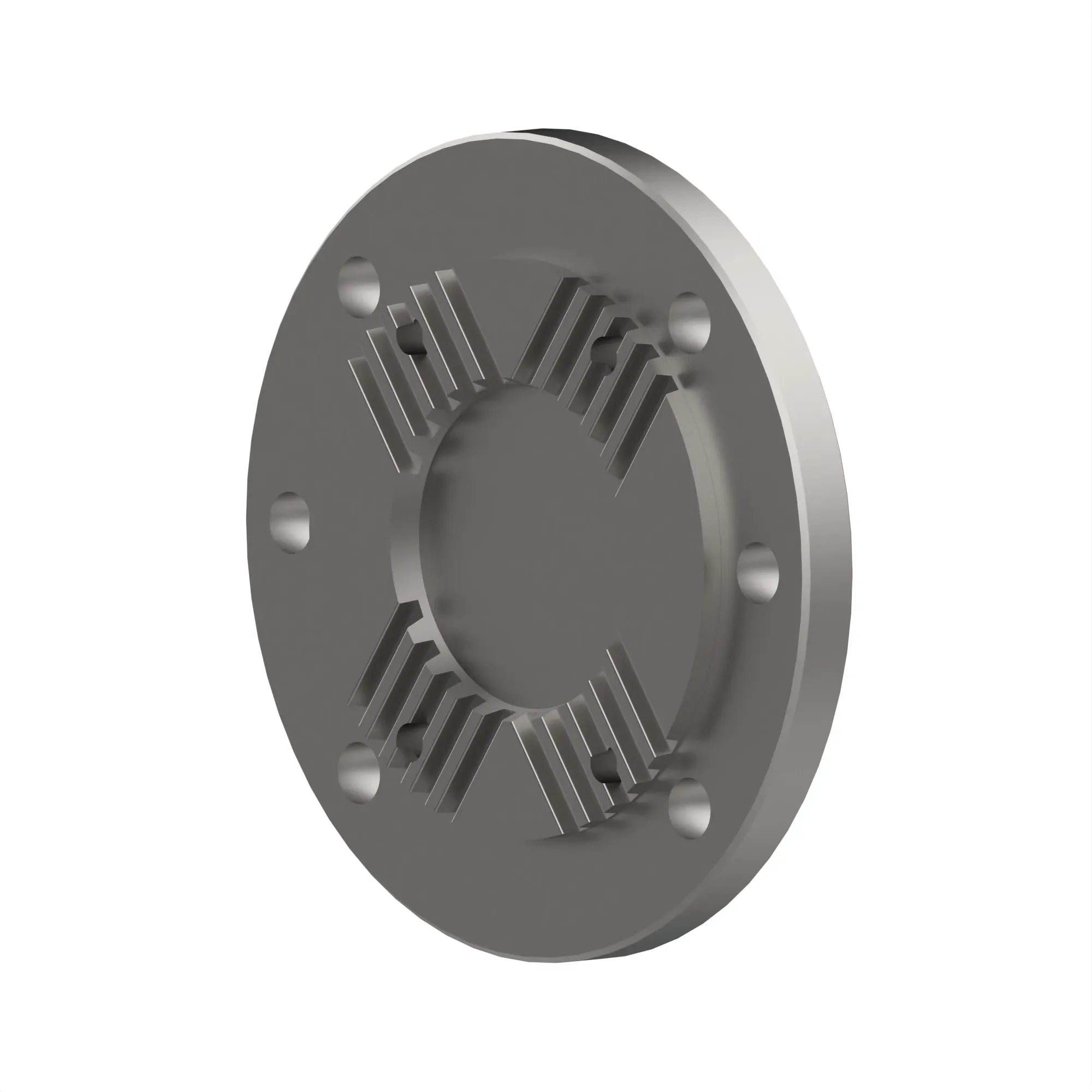 Cross-tooth flange on pulley