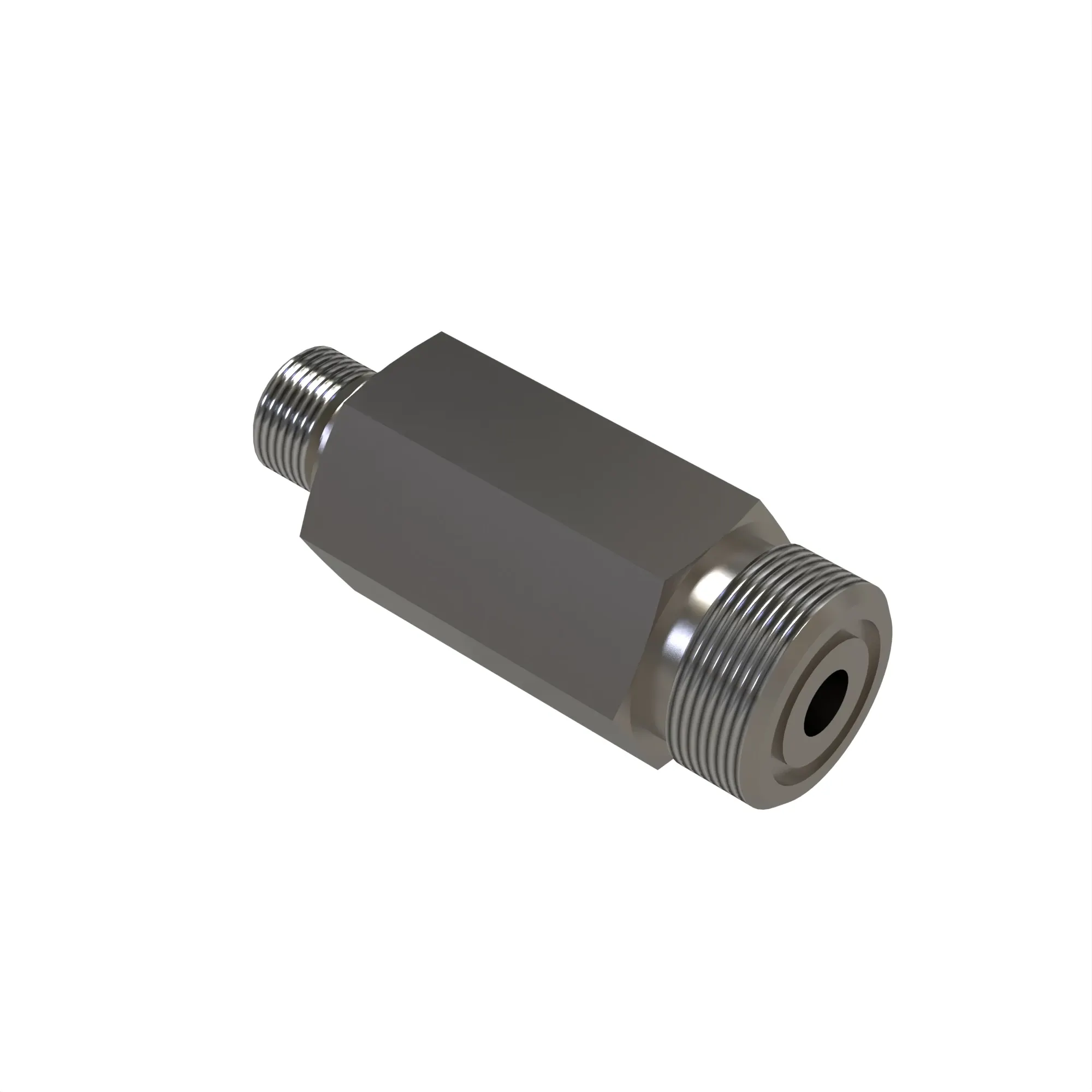 John Deere Stud Straight Long Hexagonal Adapter Fitting - 38H5552
