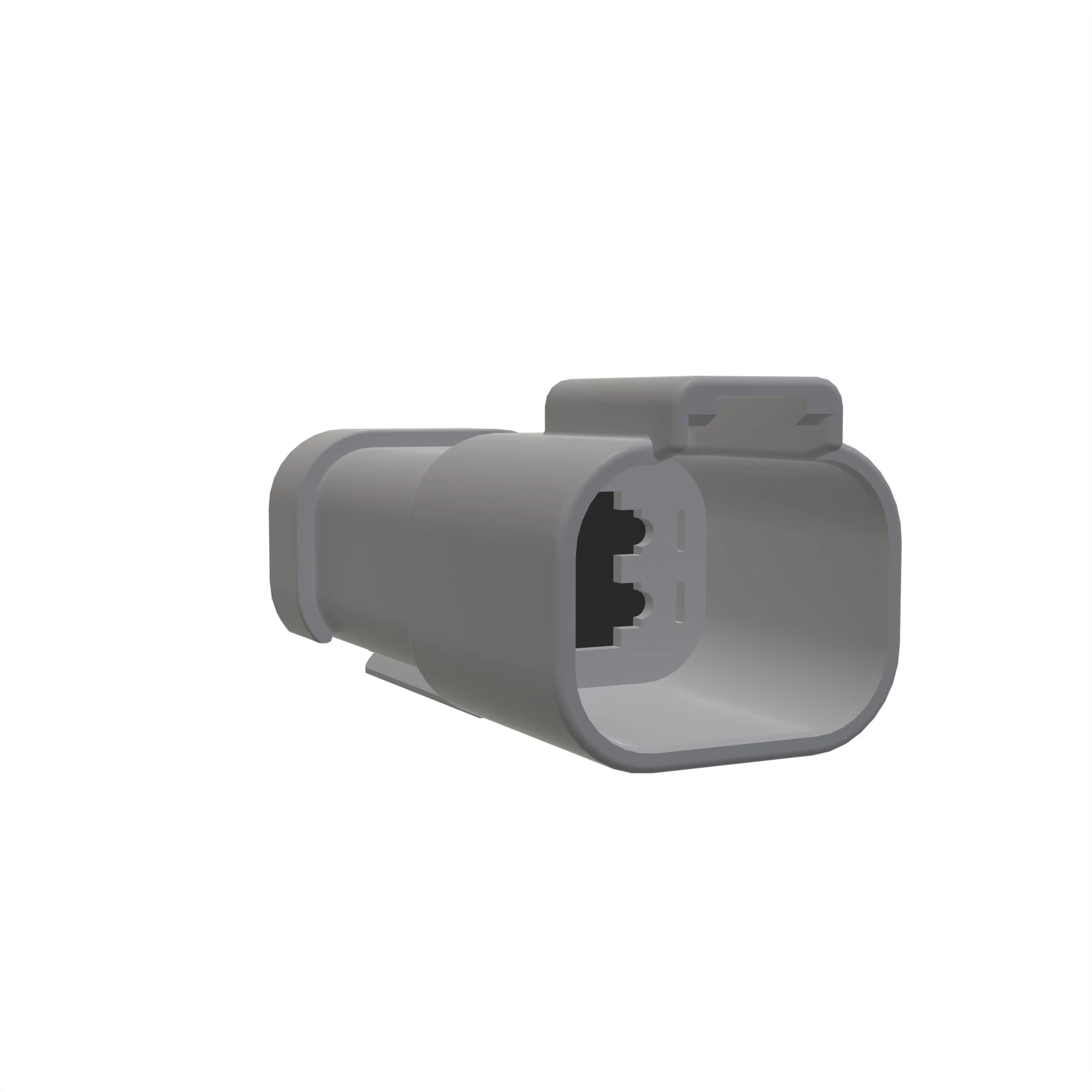 CONN DEUTSCH DT 4W FS GRY PLSTC