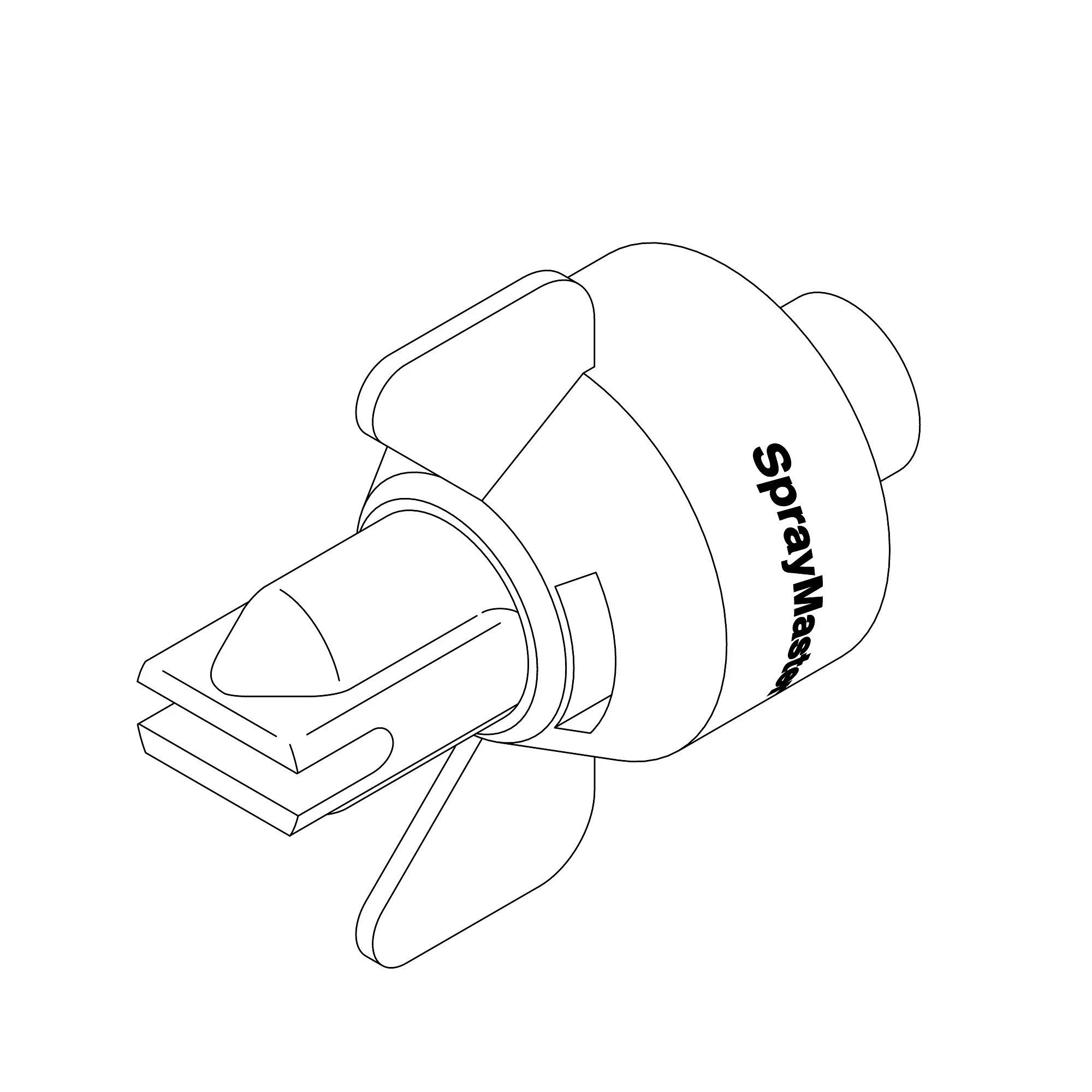 jdh PSHFQ4015: High-Flow (HF) 140 Degree Spray Angle Nozzle, 1.5