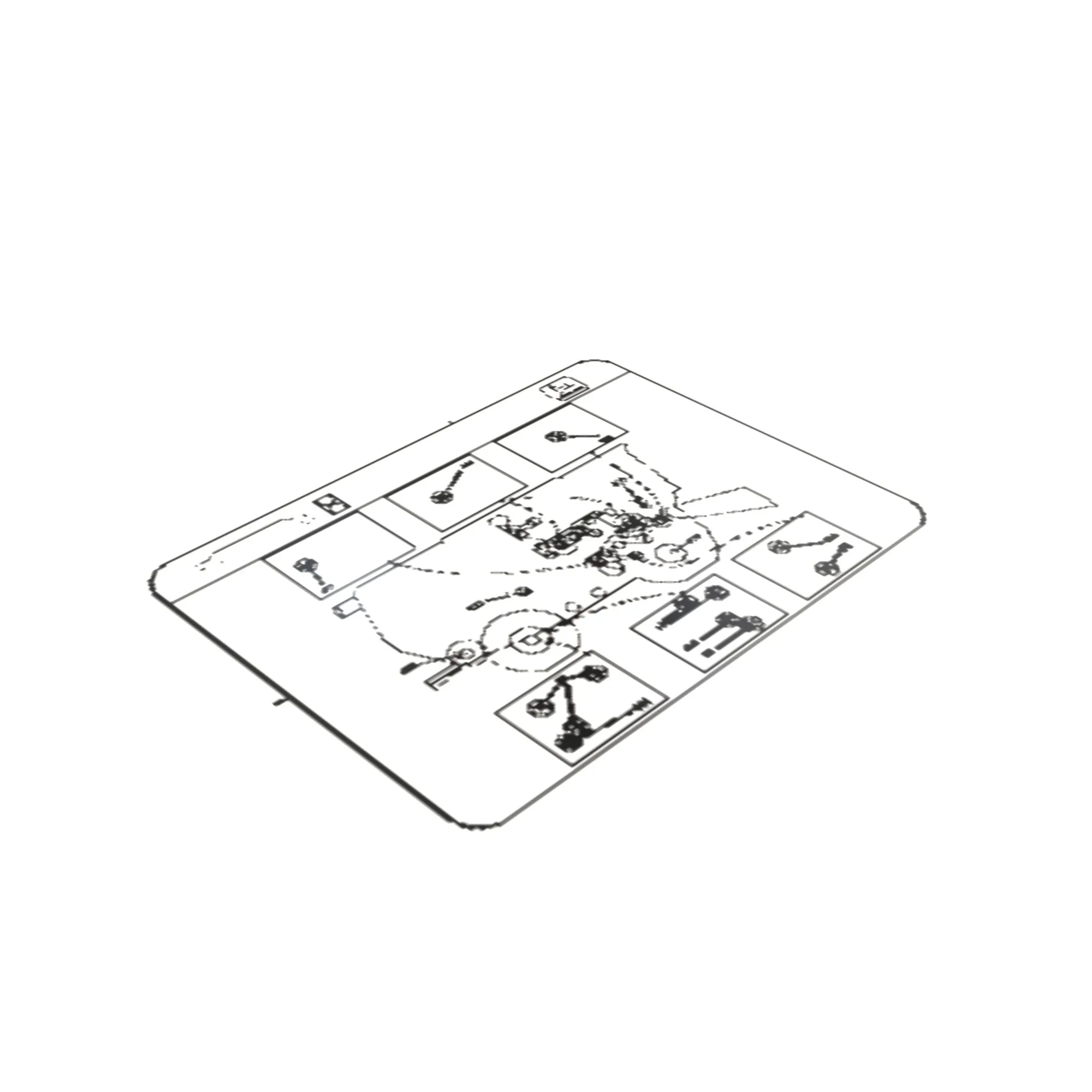 John Deere Lube Chart Label, Right Side - H232474