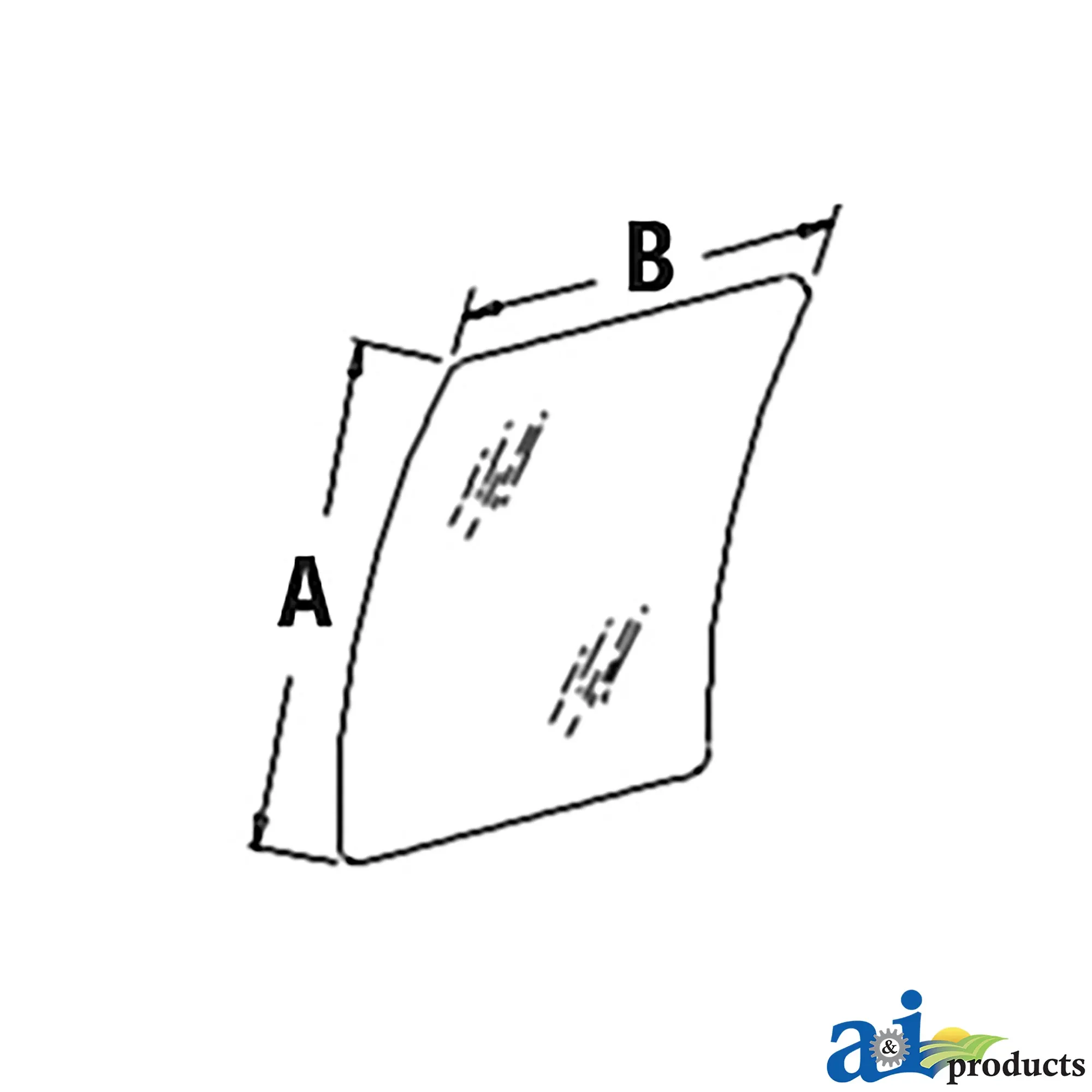 A&I Products Front Upper Windowpane - A-AT214113