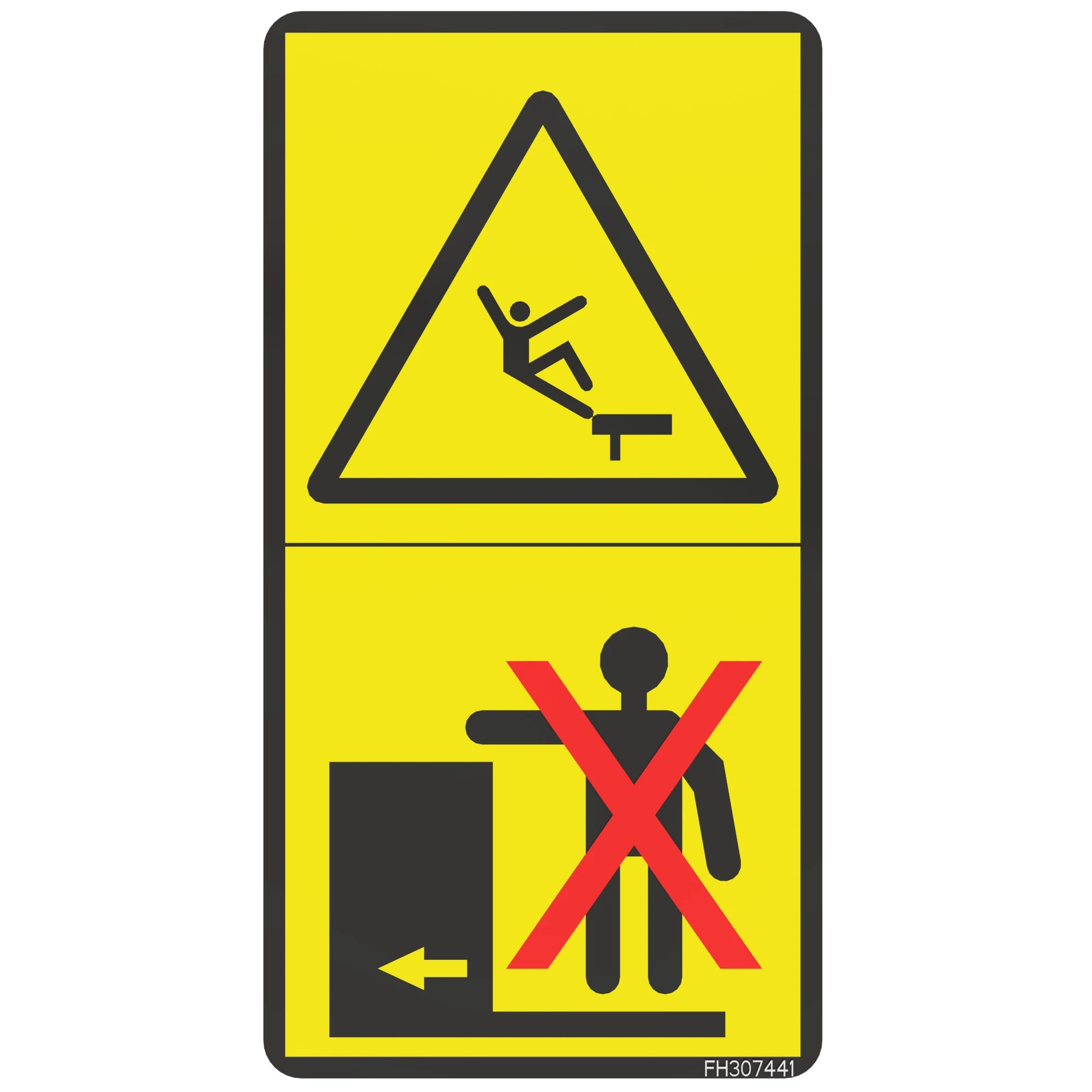 John Deere Ladder No Text Warning Decal - FH307441