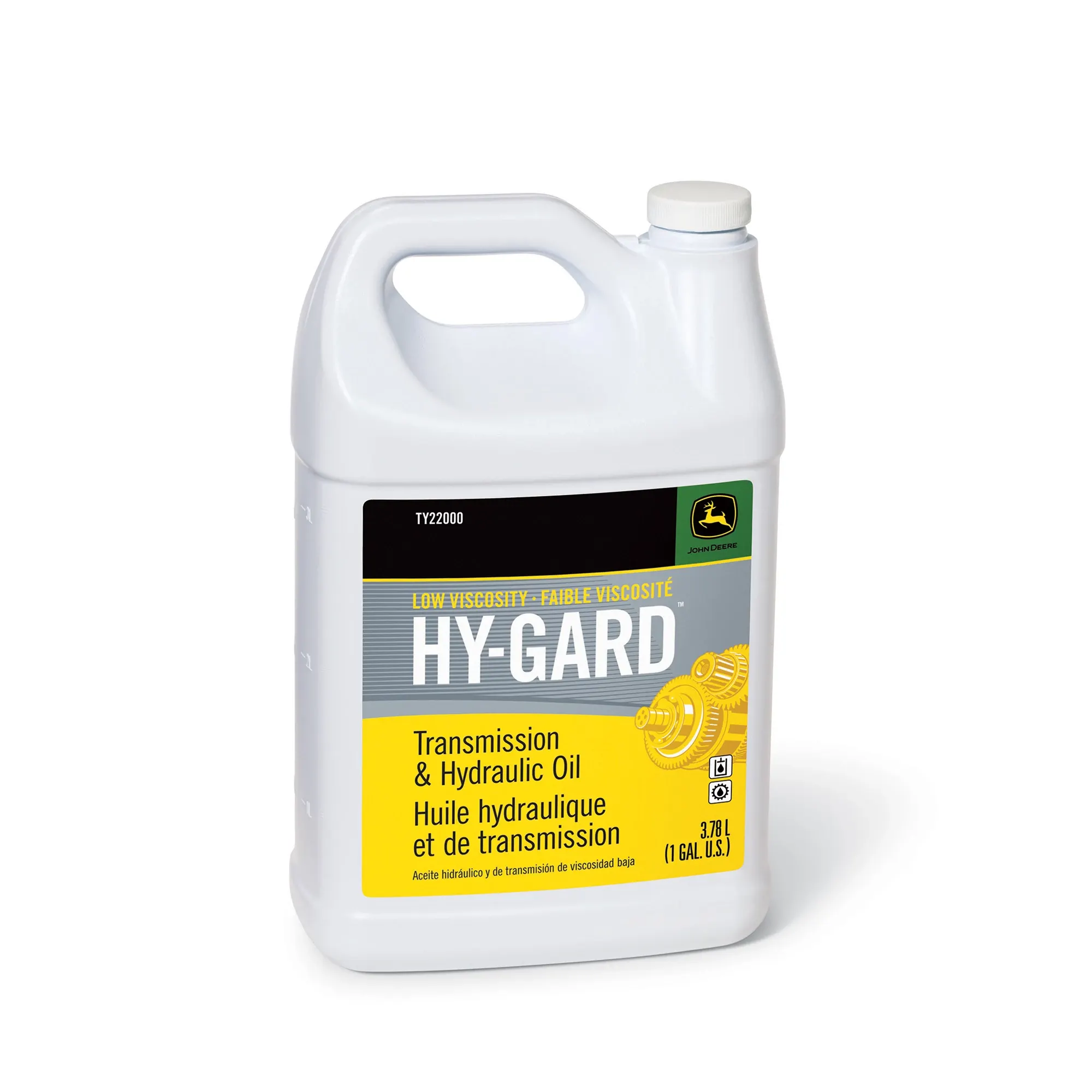 John Deere Transmission and Hydraulic Oil, Low Viscosity Hy-Gard™, 3.78 Liter (1 Gallon) - TY22000