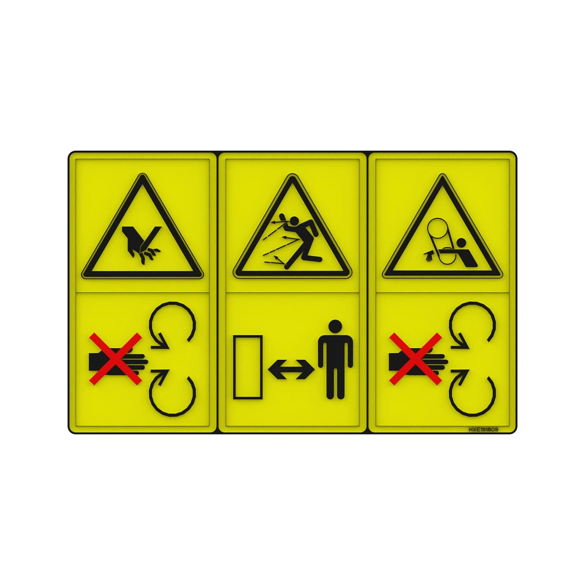 John Deere Warning Safety Sign - HXE191809