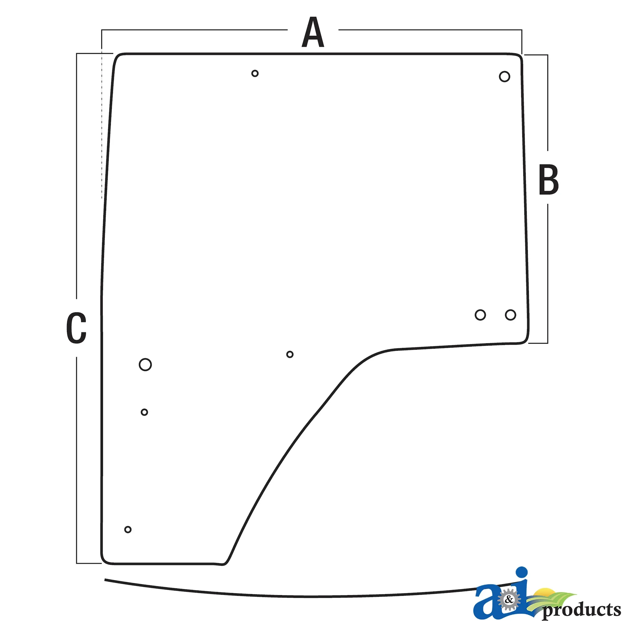 A&I Products Door Glass - A-R564765