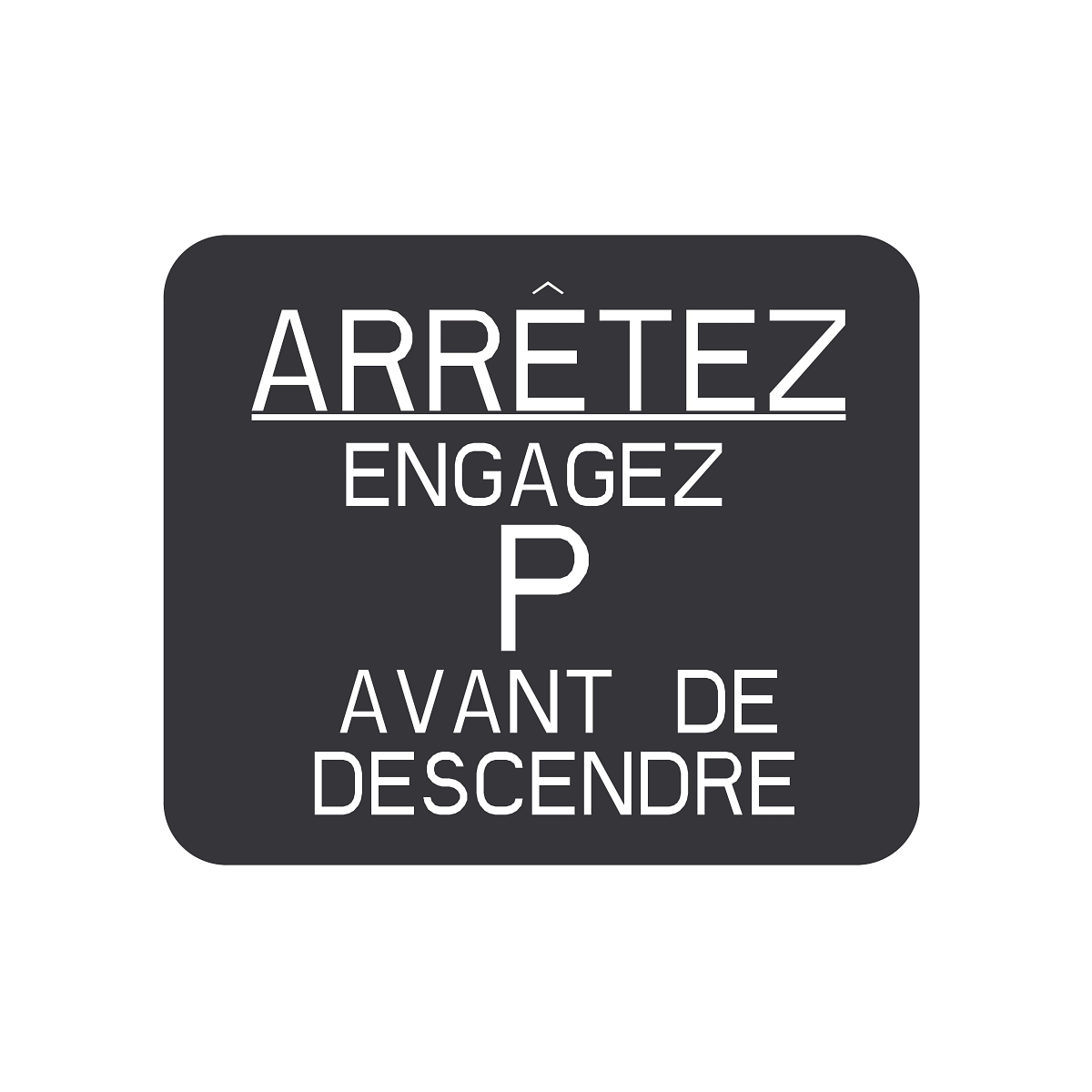 LABEL, TRANSMISSION PARK (FRENCH)