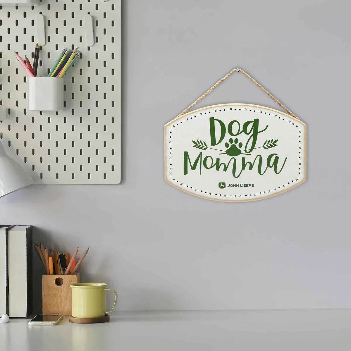 Dog Momma Hanging Wood Sign