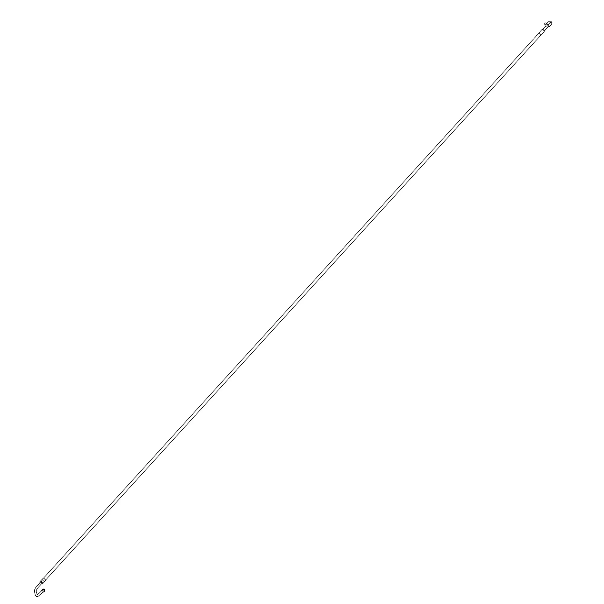 John Deere Refrigerant Hose, Air Conditioner Suction - AXE18302
