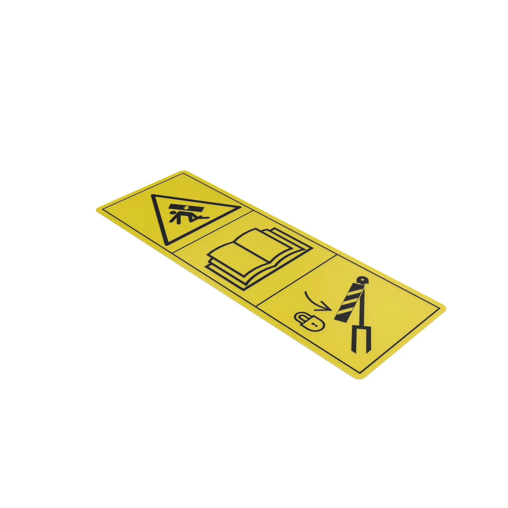 John Deere Cab Tilt Text Free Warning Decal - CXT10493