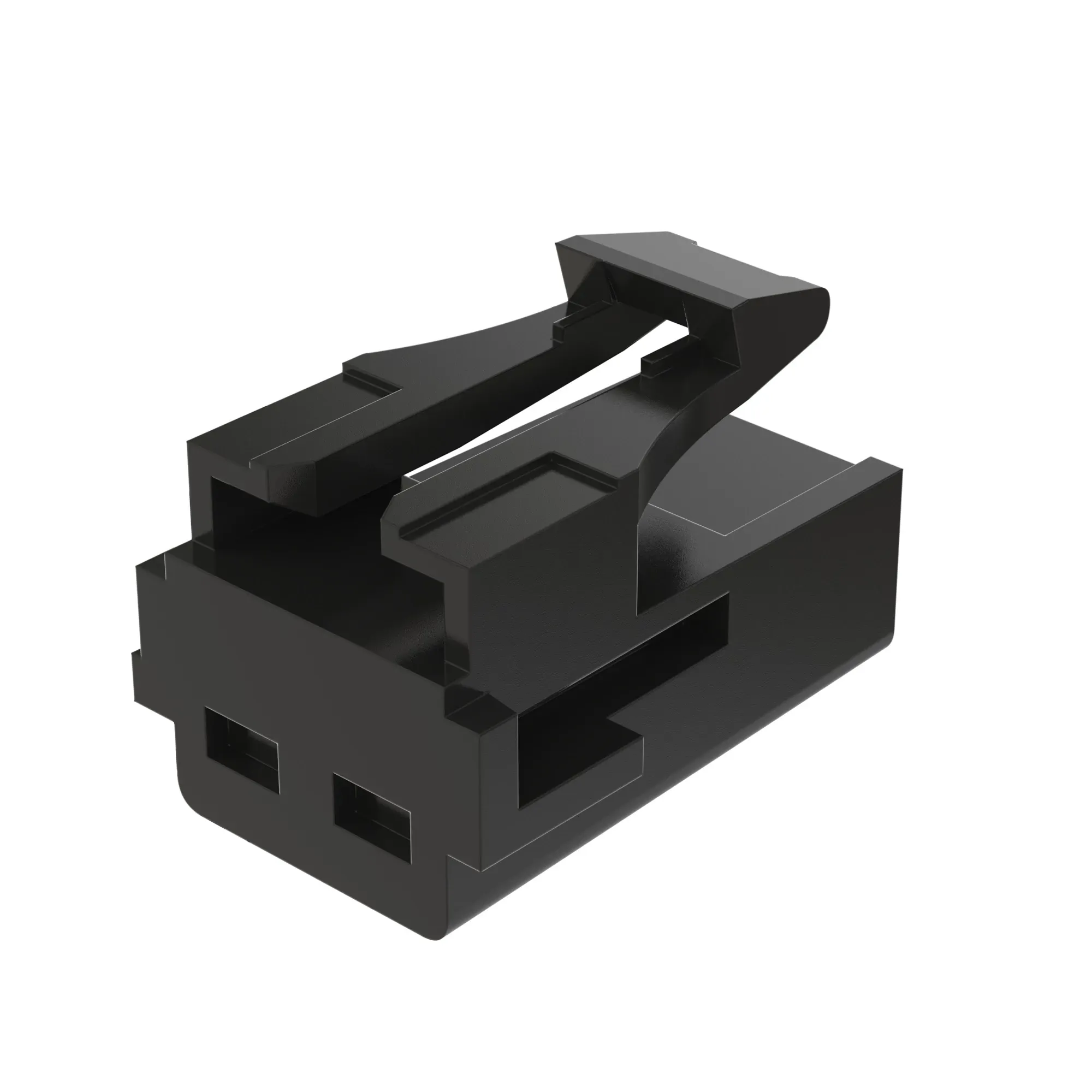 John Deere Black External Electrical Connector Housing, Cavities 2 - 57M8889