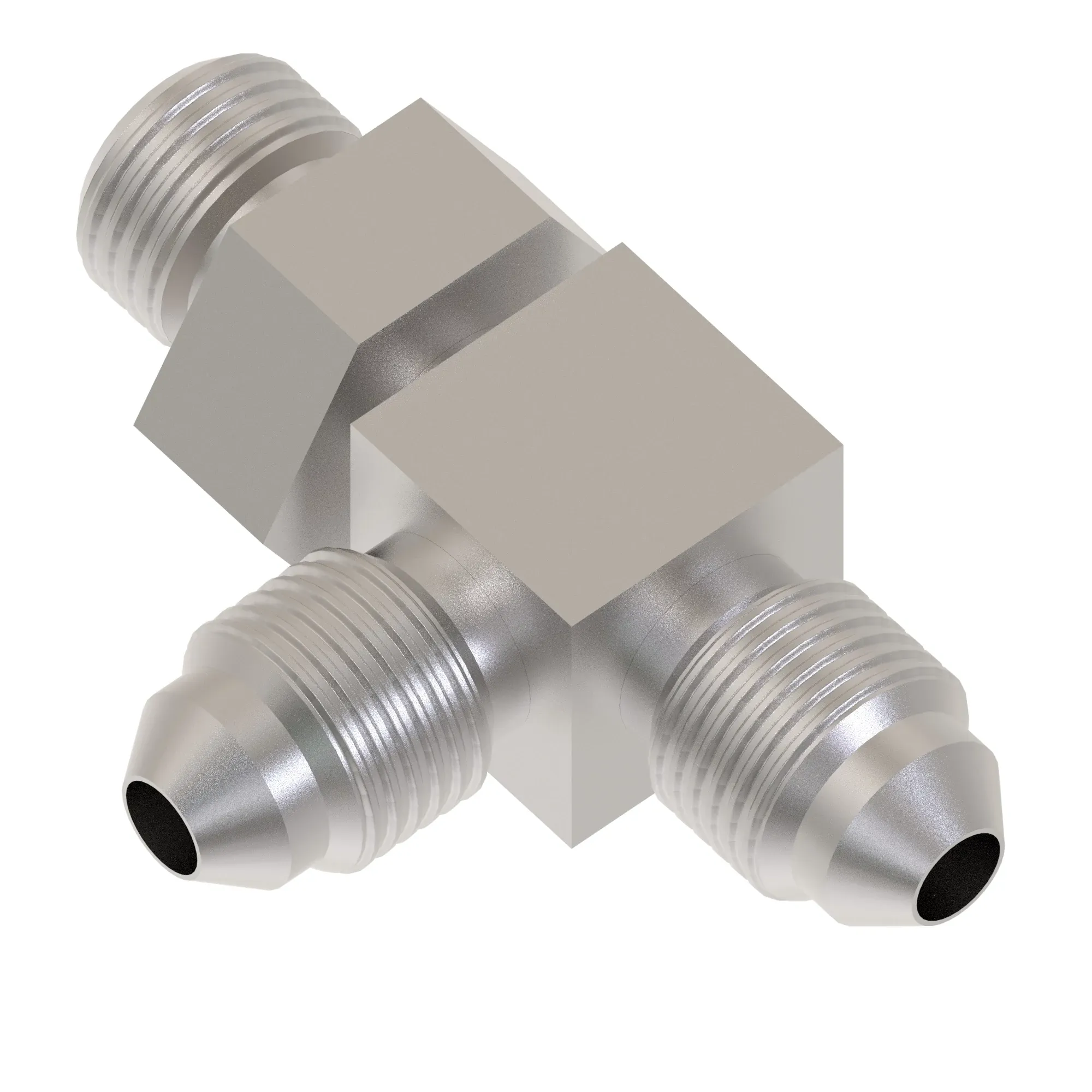 John Deere Hydraulic O-Ring Run Tee Fitting - AT55222