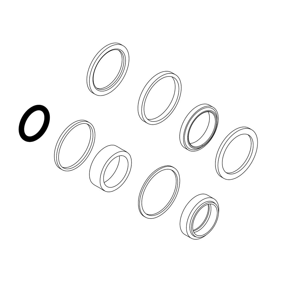 Hydraulic Cylinder Kit, Rod Seal Ki