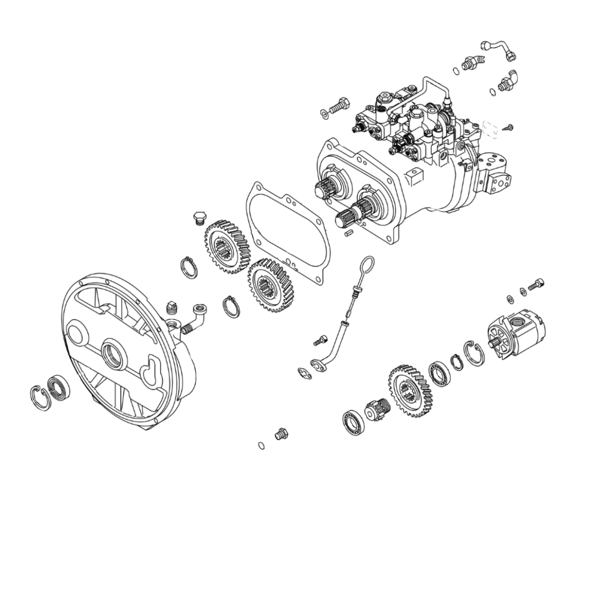 John Deere Main Hydraulic Pump - FYB60001355