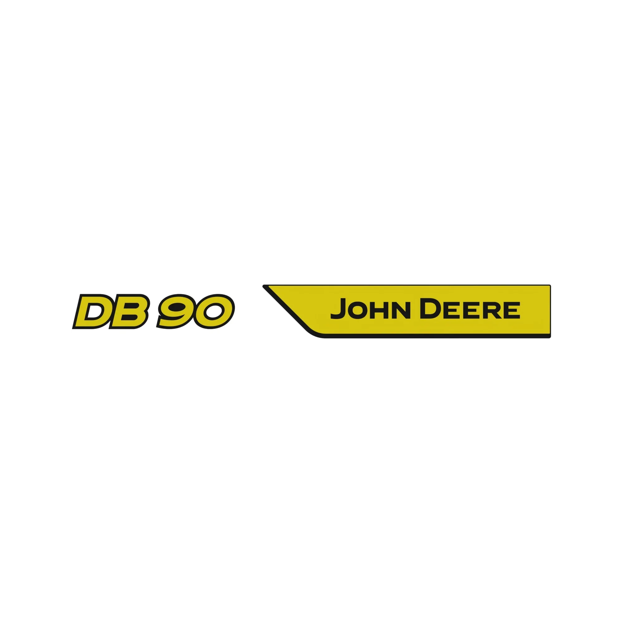 John Deere DB90 Model Designation Label, Right Side - A128498