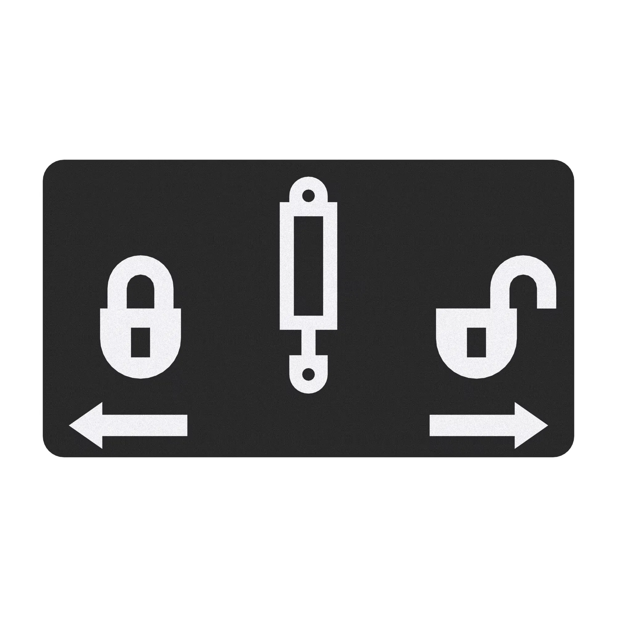 John Deere SCV Lock Label - SU20920