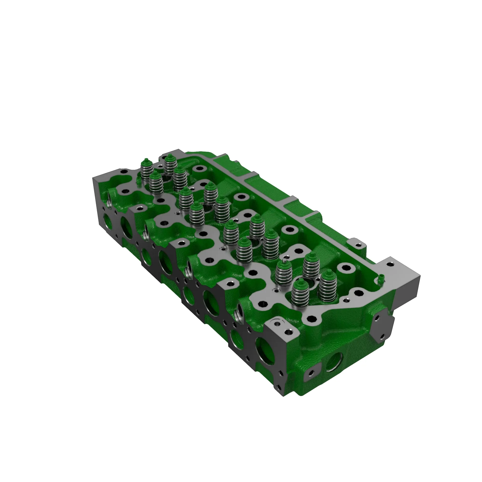 John Deere Cylinder Head with Valves - RE588247