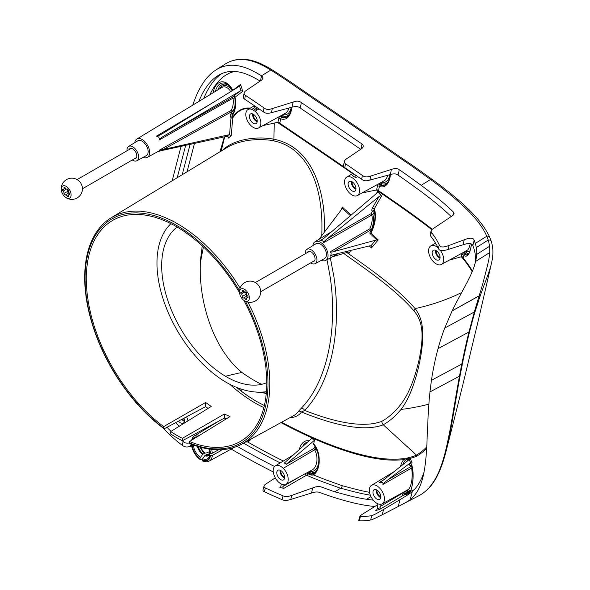 John Deere Right Side Lower Headlight Bezel - AL209452