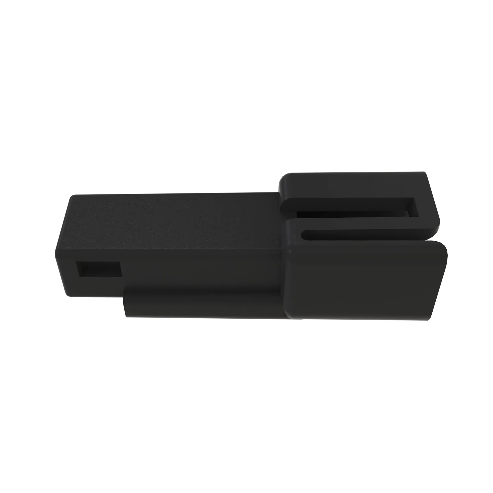 John Deere Black Internal Electrical Connector, 2 Cavities - 57M7784