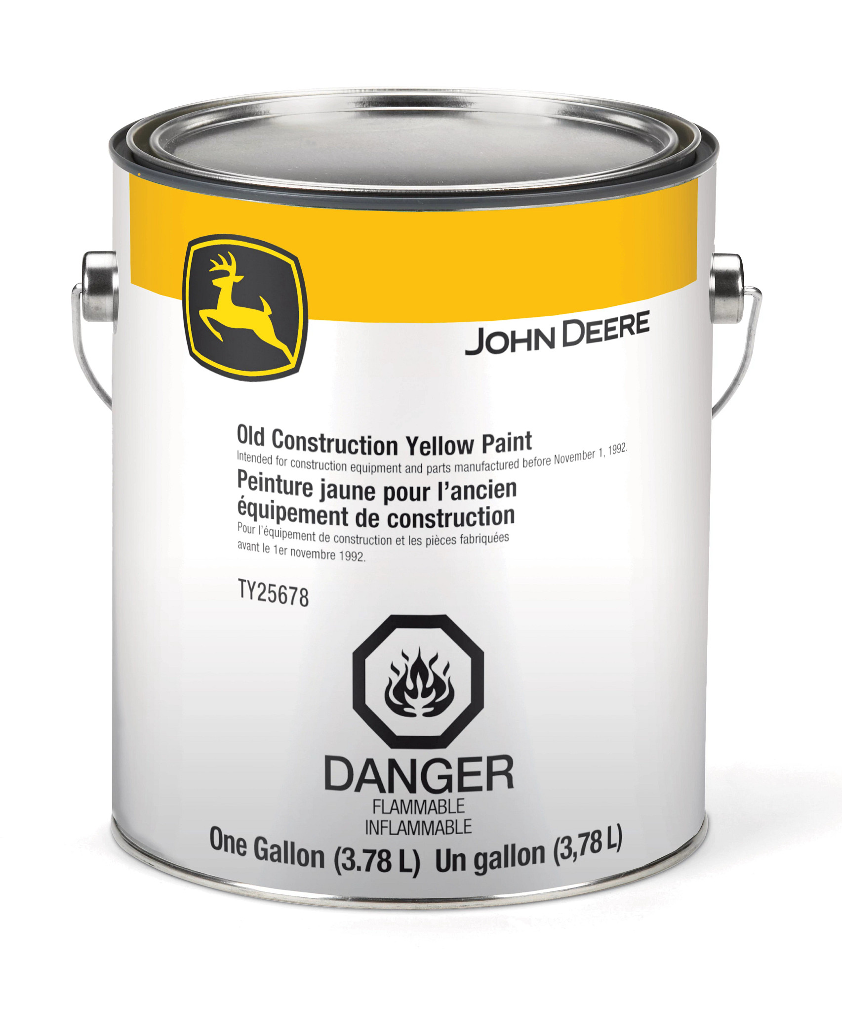 John Deere Old Construction Yellow Paint, 3.78 Liter (1 Gallon) - TY25678