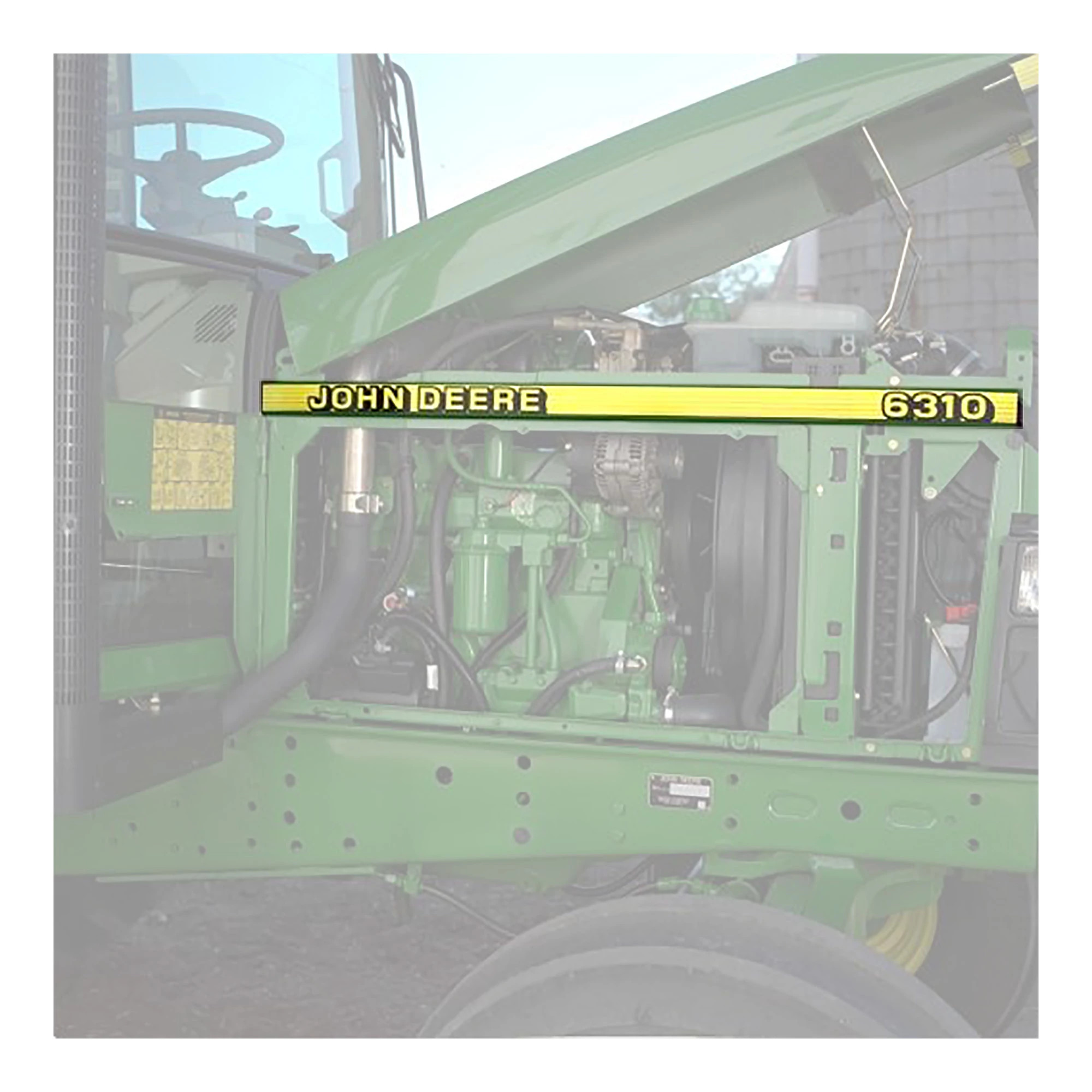 John Deere John Deere 6310 Model Designator Label, Left Side - L113597