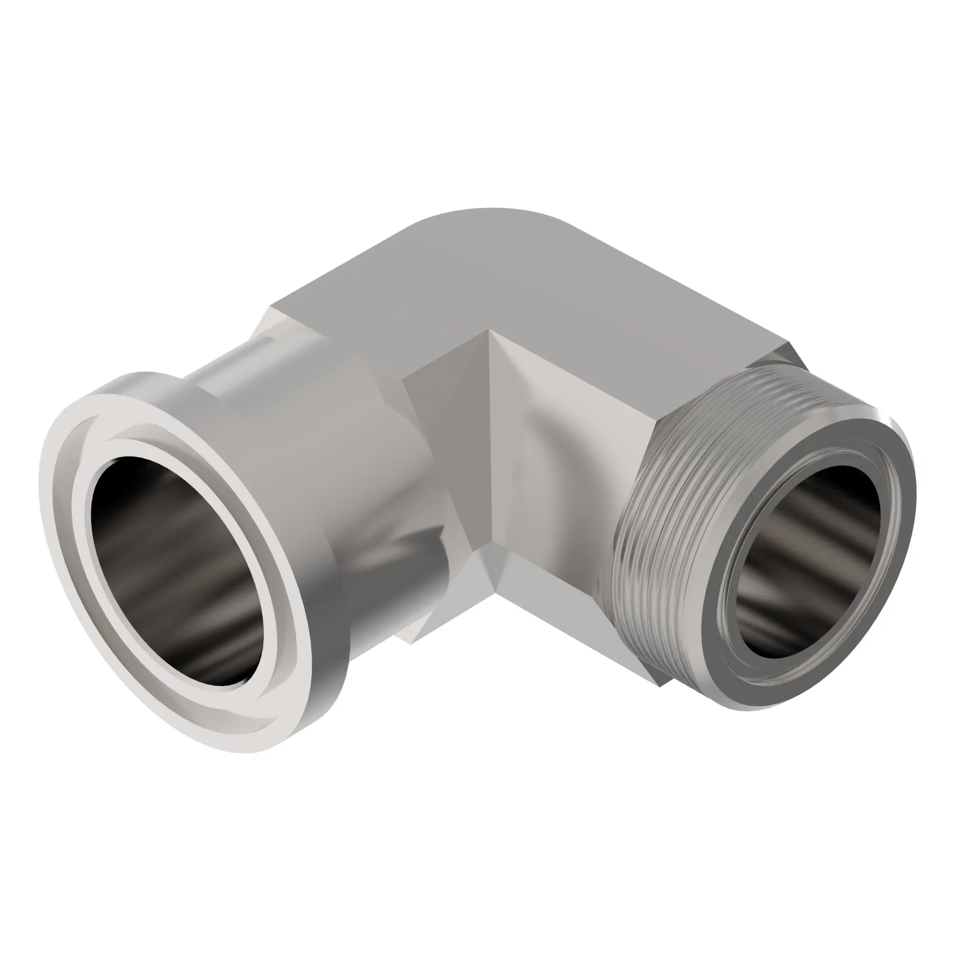 John Deere 90Deg Elbow Flange Fitting - T386430