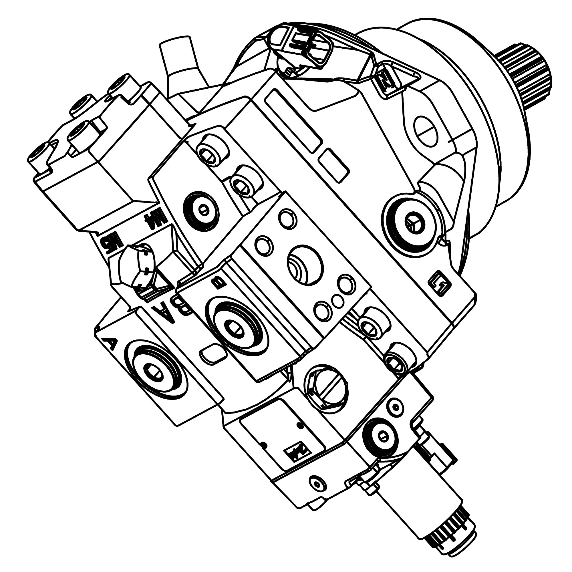 John Deere Wheel Drive Hydraulic Motor - AKK22431