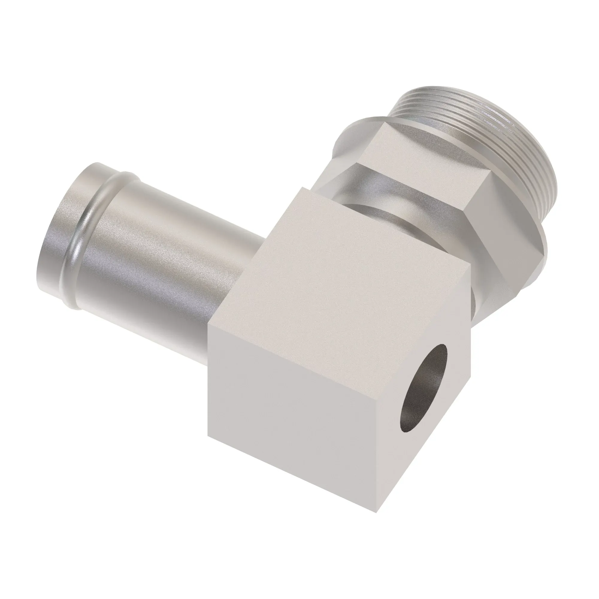 John Deere Male Adjustable 45 Degree Barbed Elbow Fitting - AN402842