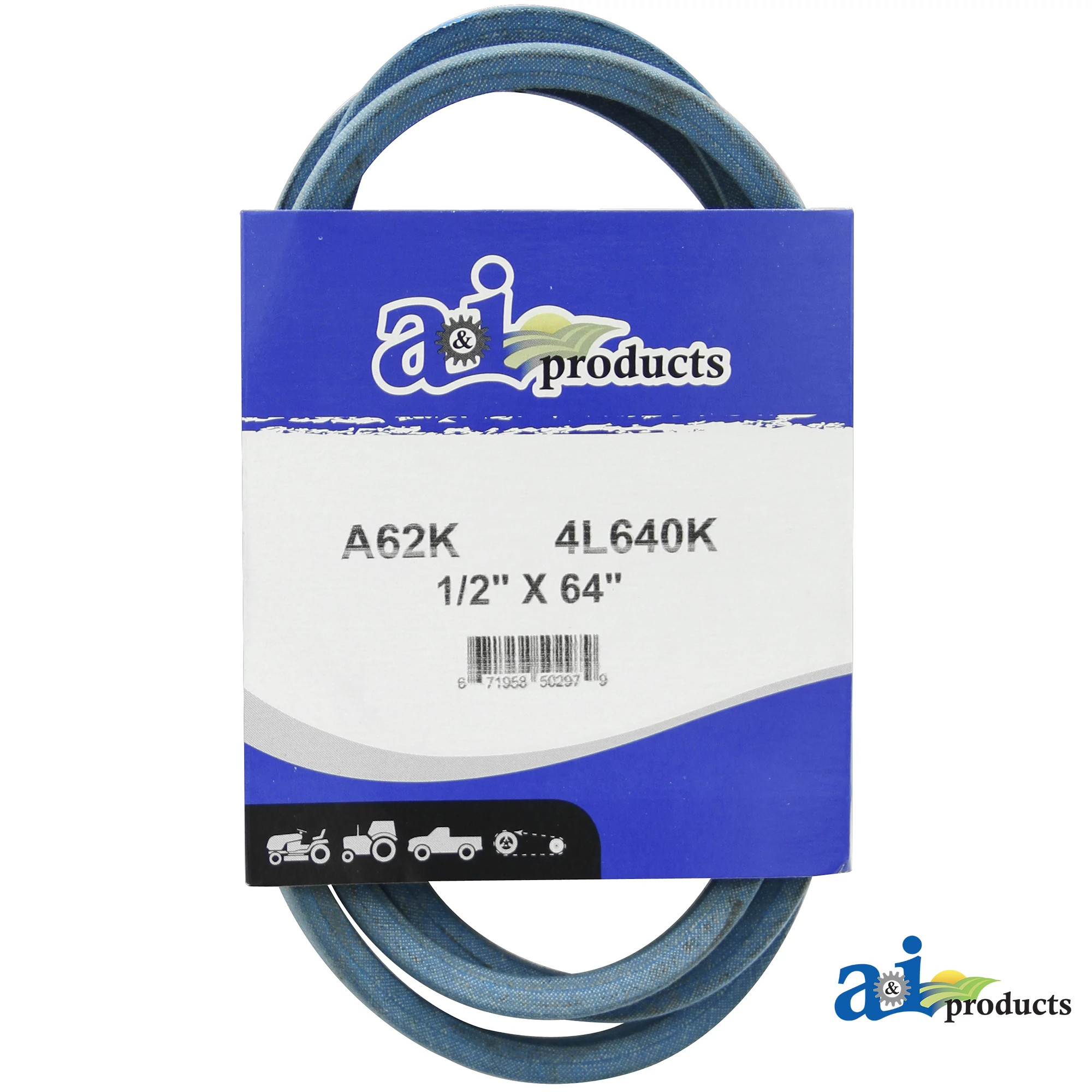A&I Products Power Train Flat Belt, Effective Length 1640 mm (64.6 inch) - A-A62K