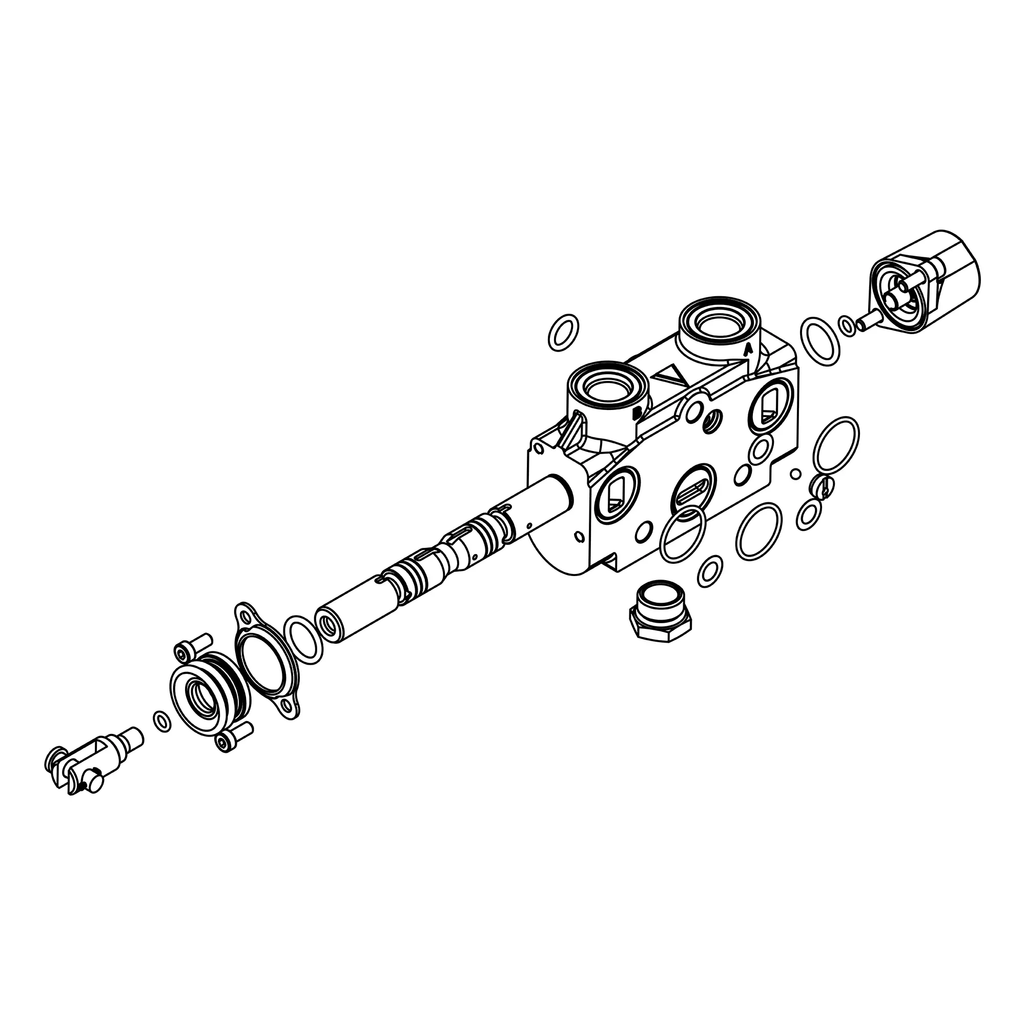 John Deere Auger Open and Close Block Control Valve - AXE18758