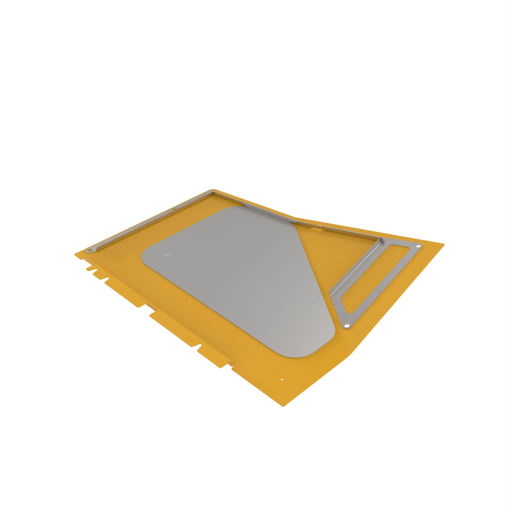 John Deere Engine Shield, Yellow, Right Side - AT222970