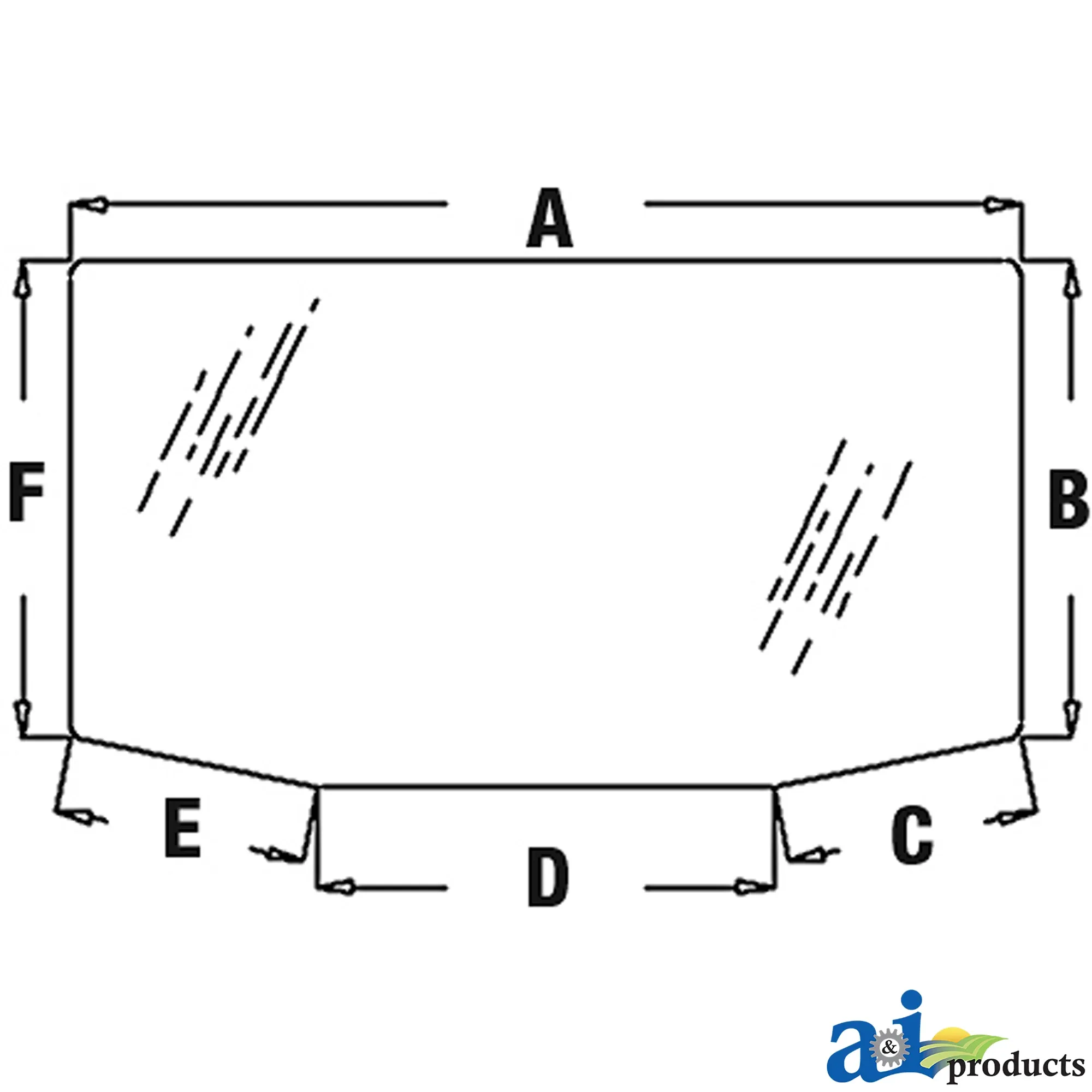 A&I Products Rear Windowpane - A-R127903
