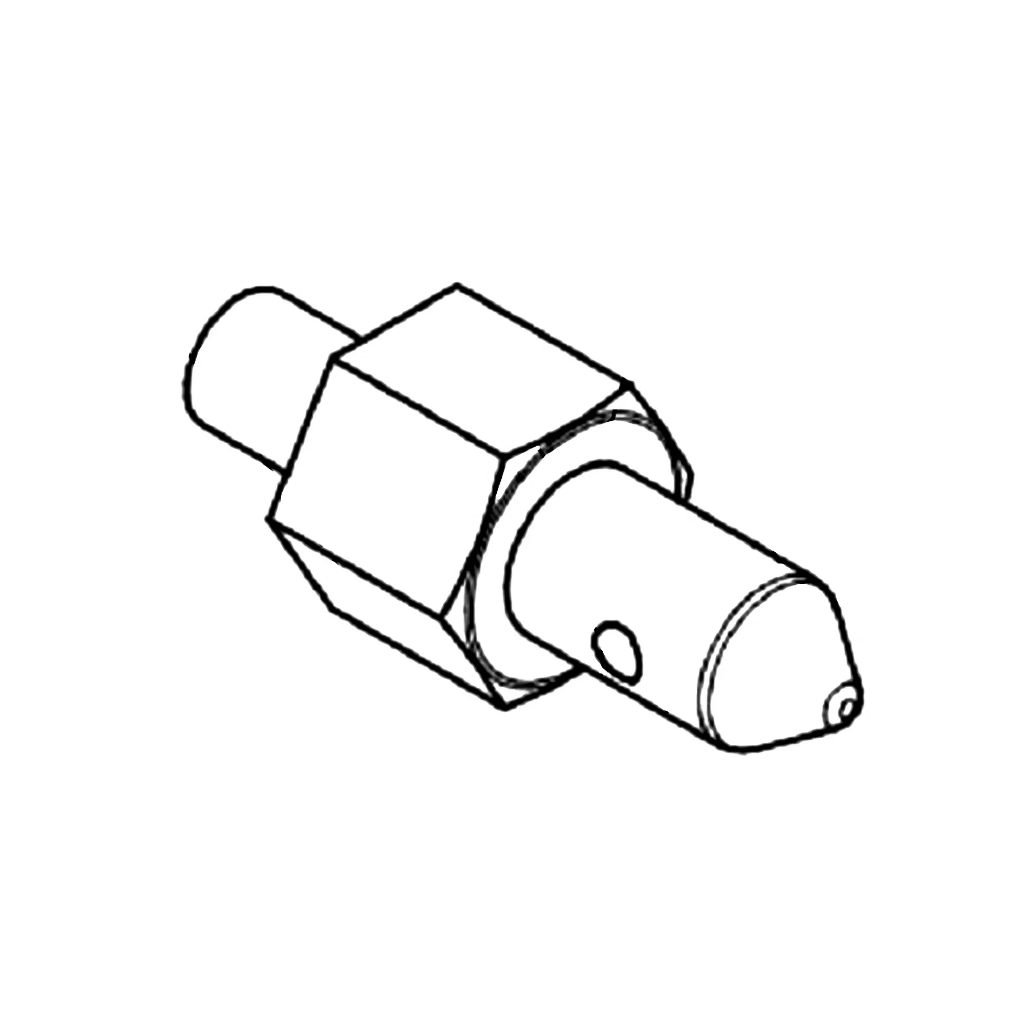 John Deere Hexagonal Body Stud, 1/2" X 2.8" - FH318500