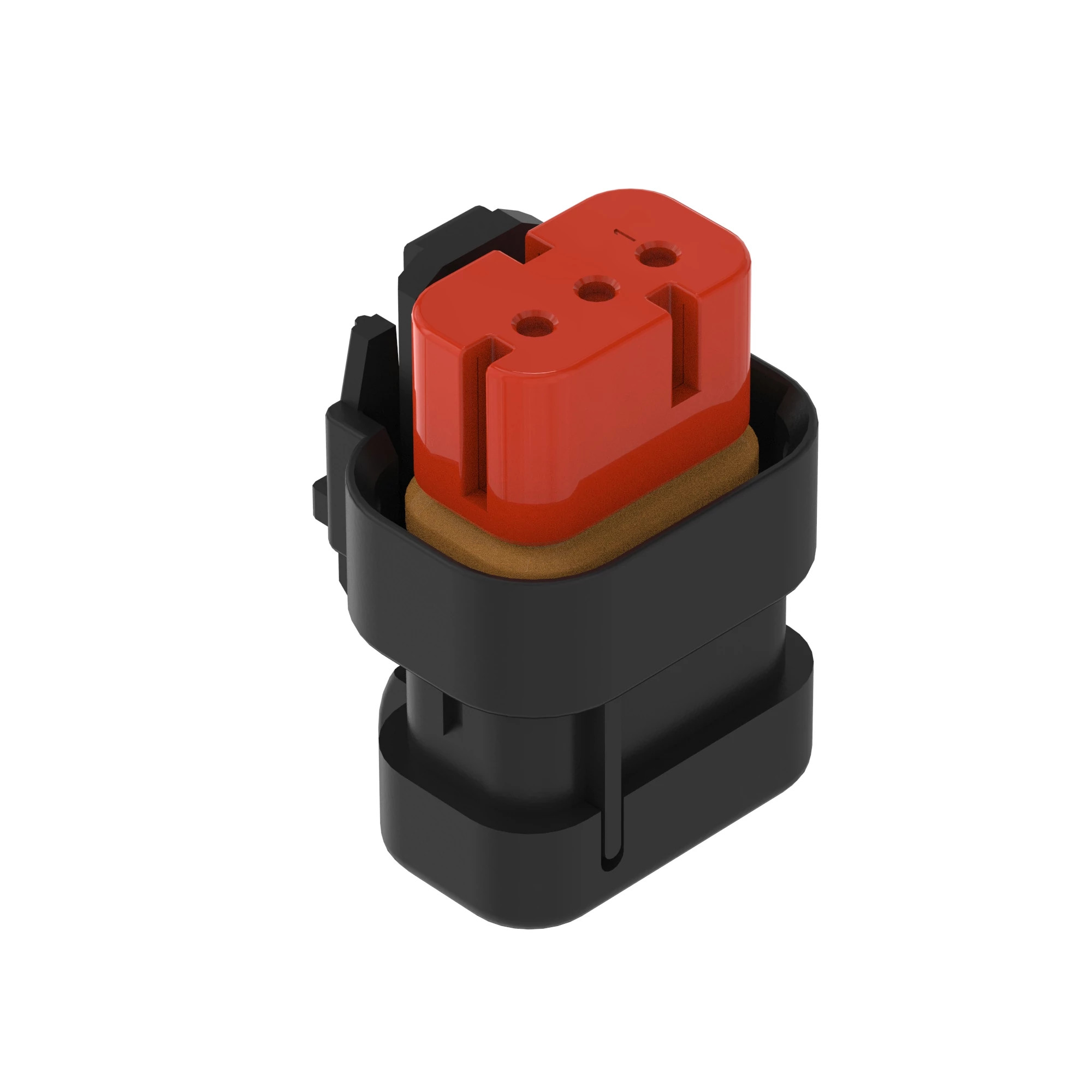 TYCO AMPSEAL16 3W RCPT SLD RED PLST