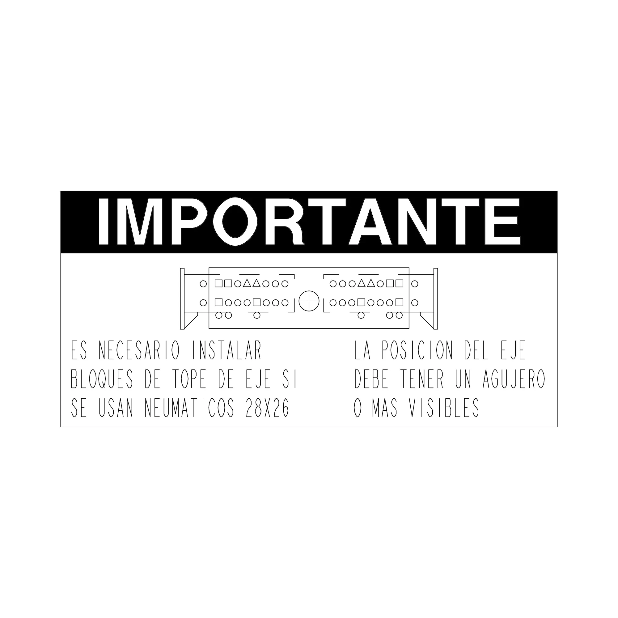 John Deere Axle Stop Label - H174357