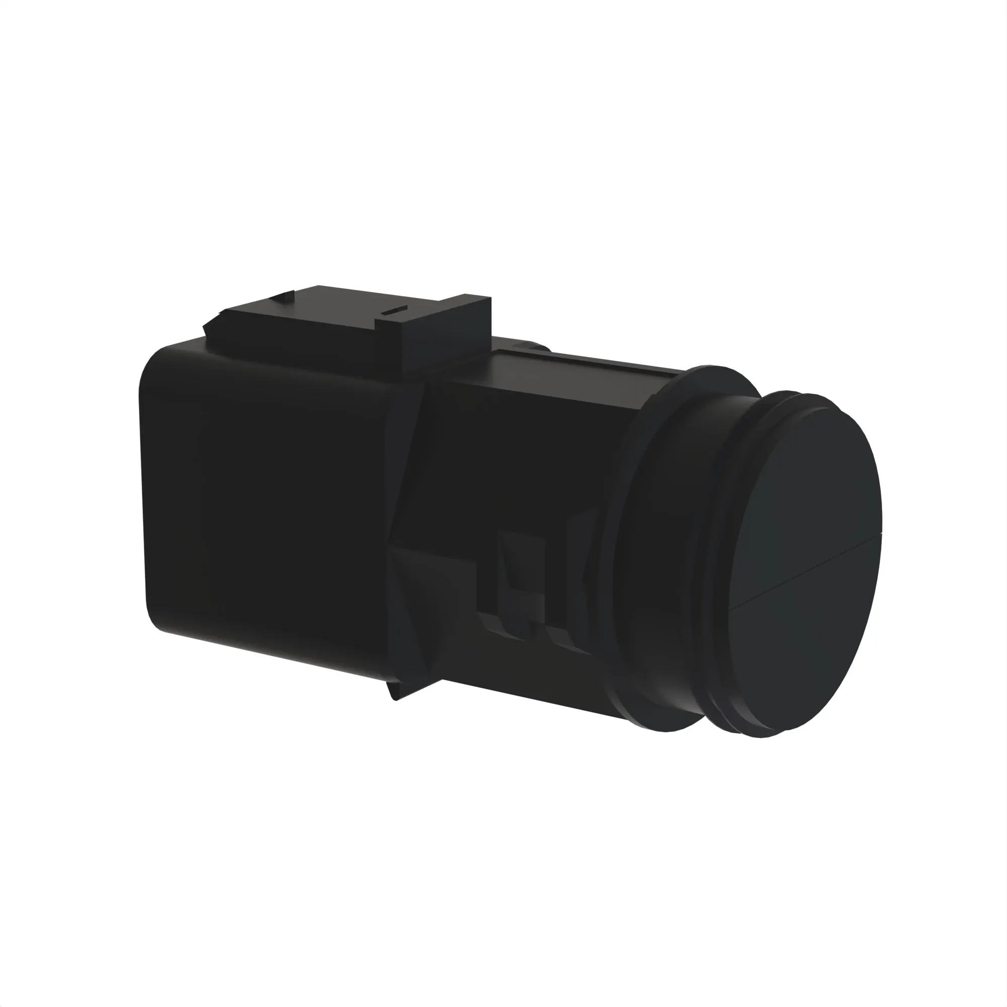 BACKSHELL DEUTSCH 180 DEG BLK PLSTC