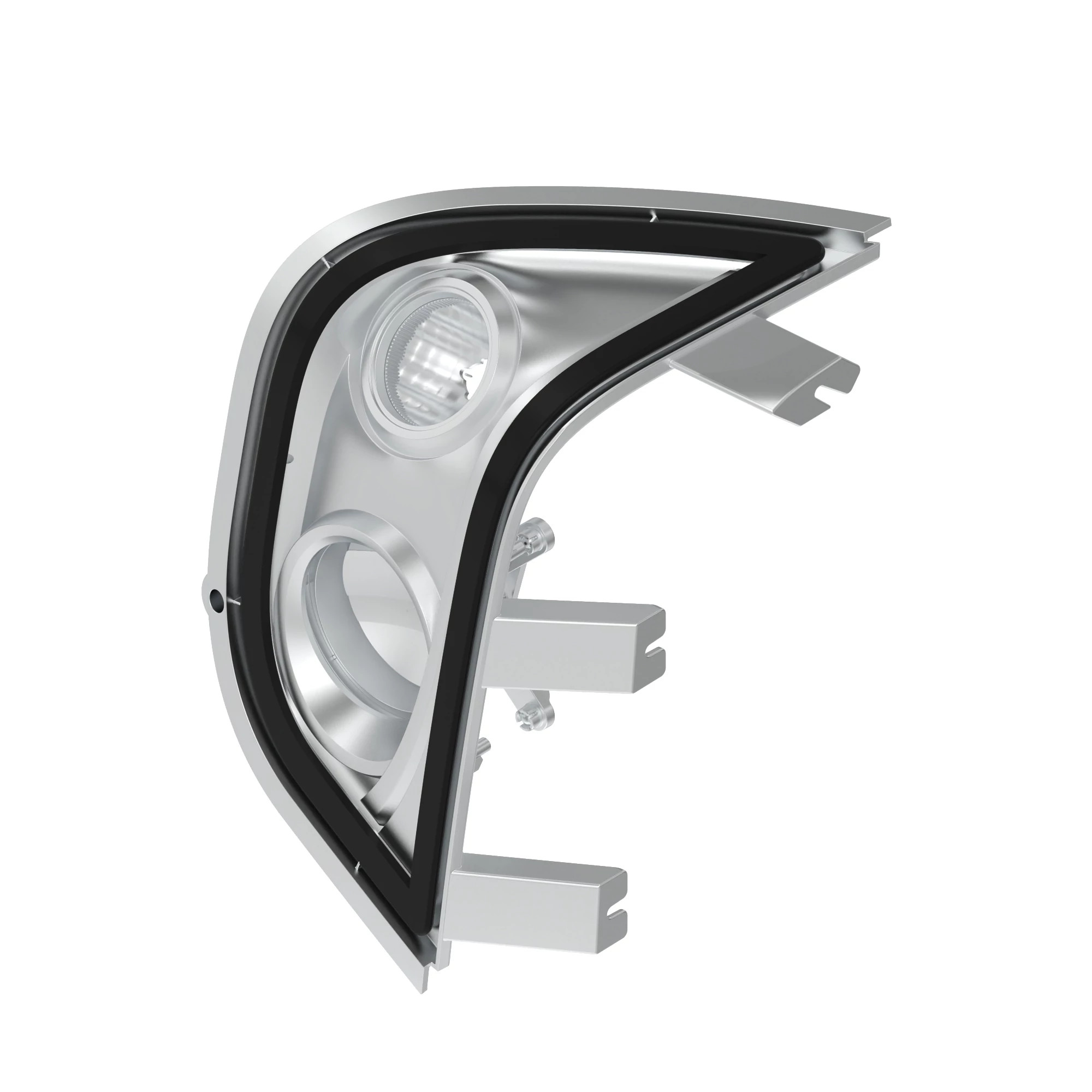 BEZEL, WITH GLASSLENS AND SCREW LH