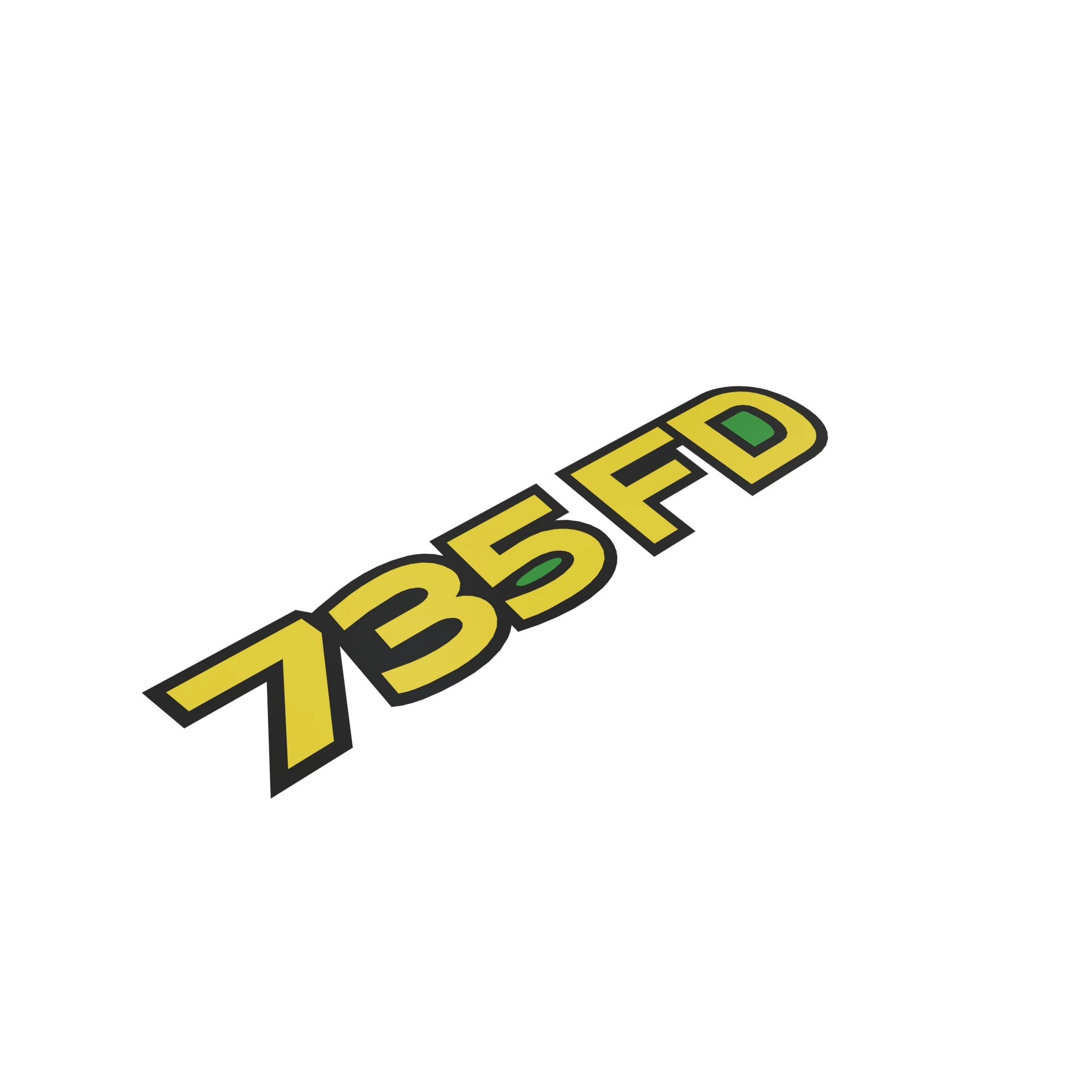 John Deere 735 FD Model Label - HXE118842