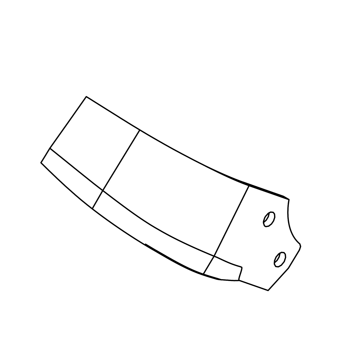 Left Helicoidal Blade